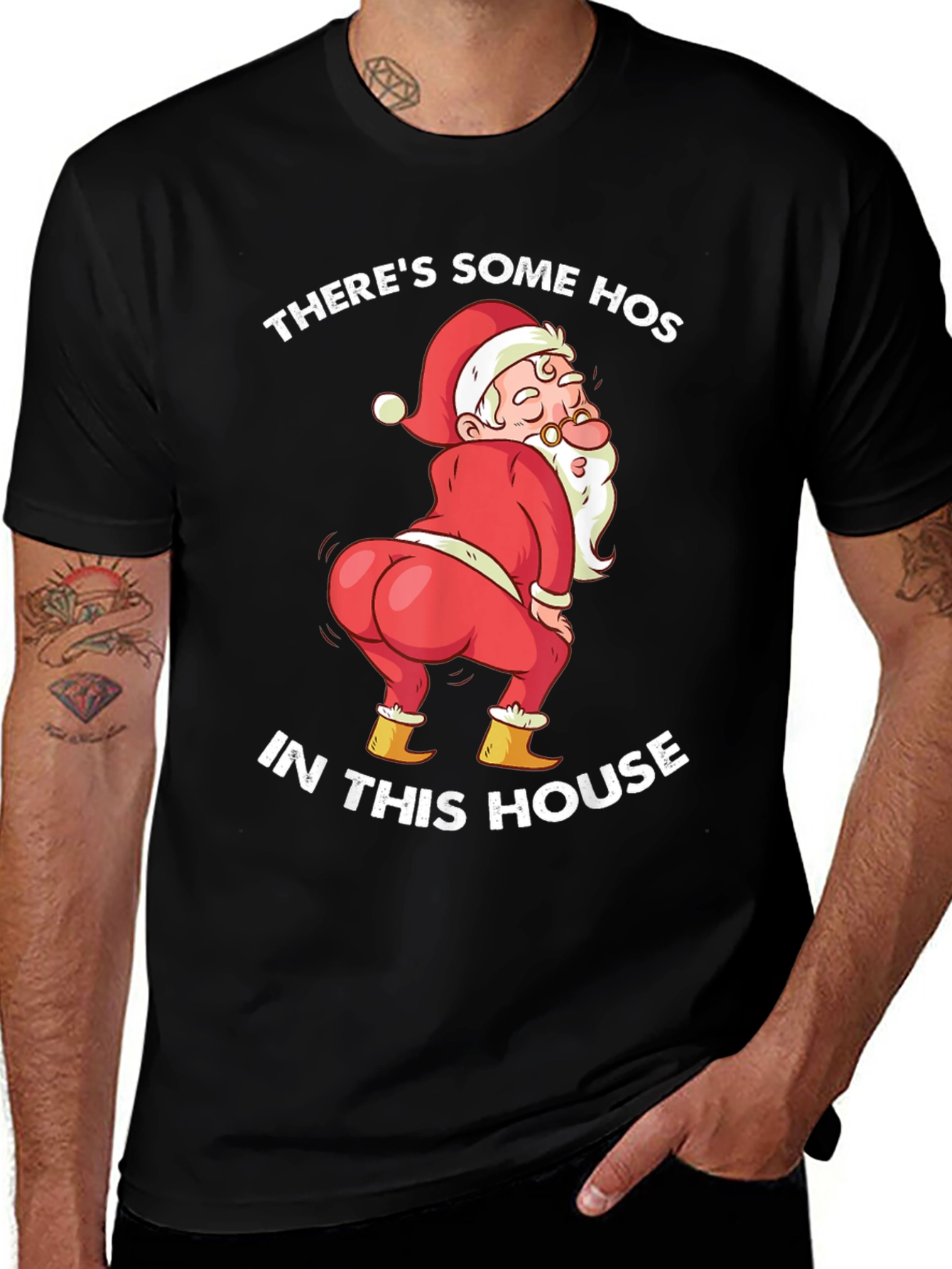 Humorous Christmas Santa T-Shirt