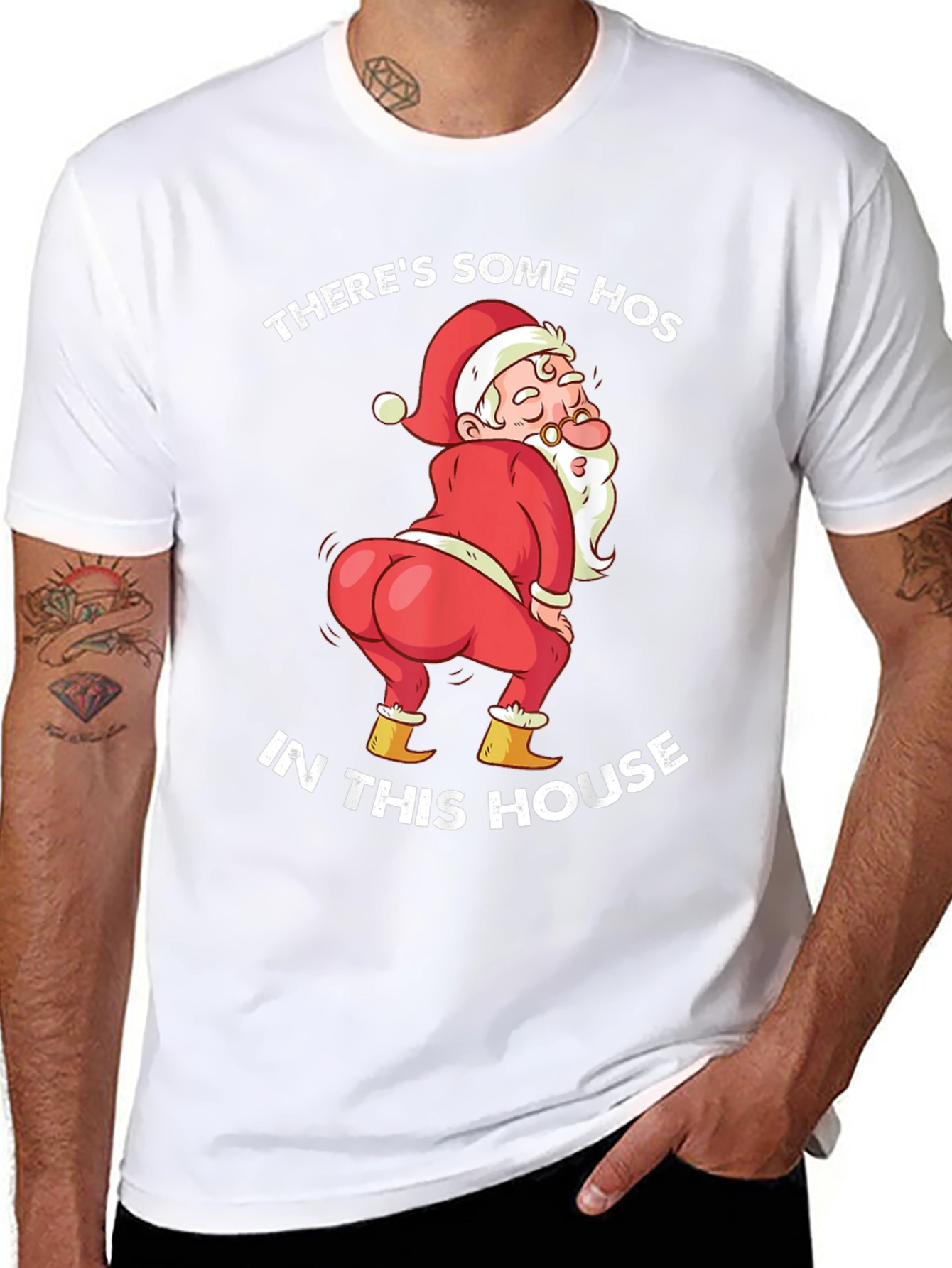 Humorous Christmas Santa T-Shirt