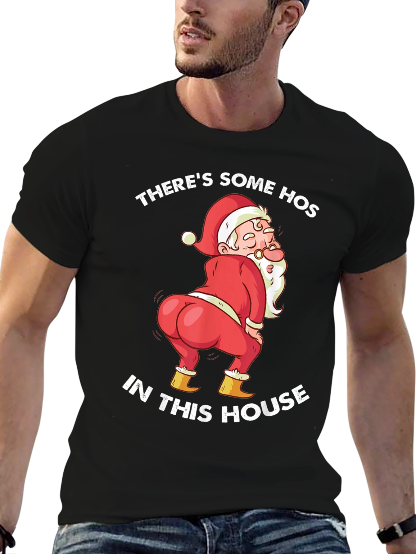 Humorous Christmas Santa T-Shirt