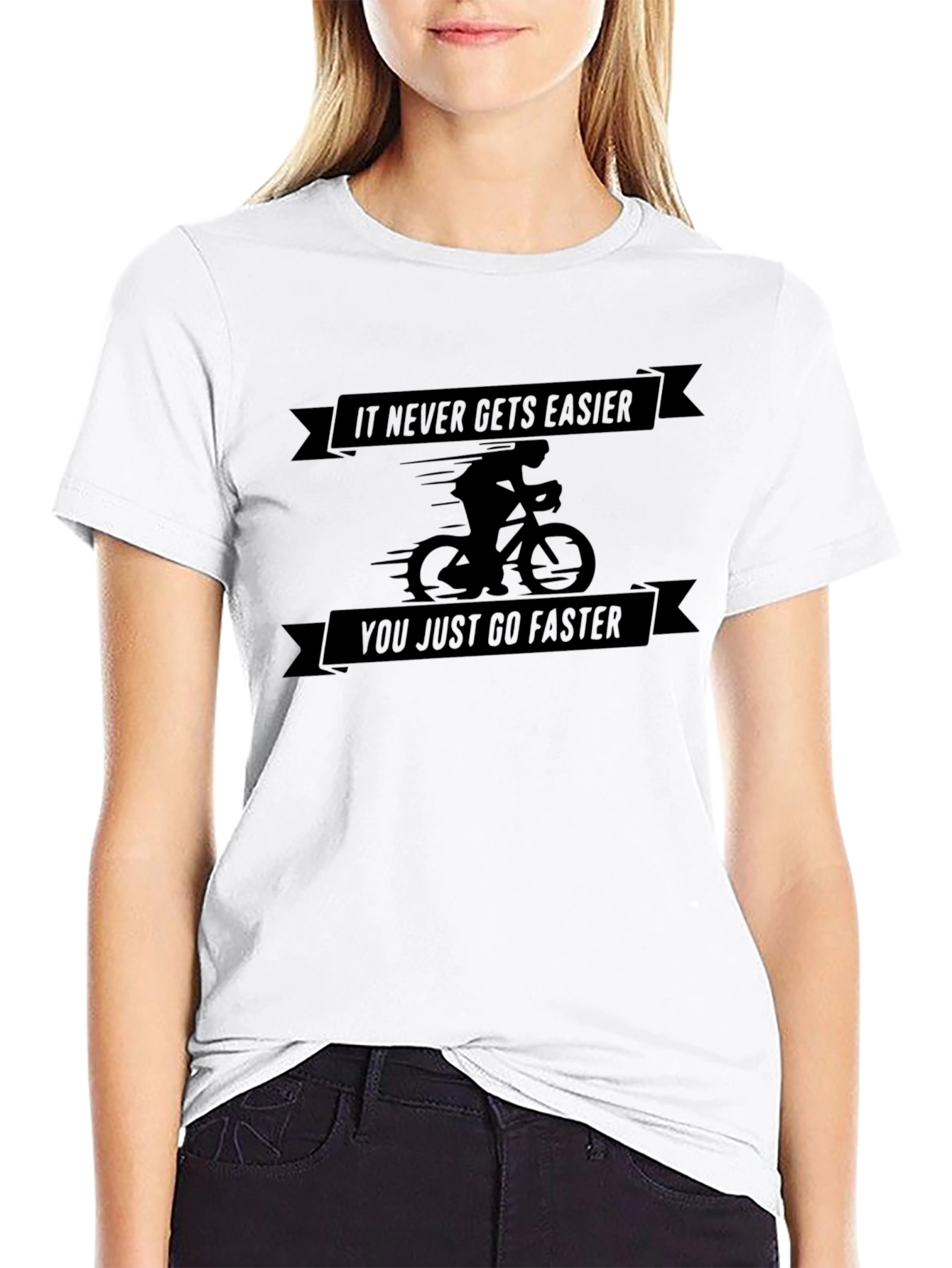 It Never Gets Easier Cycling T-Shirt