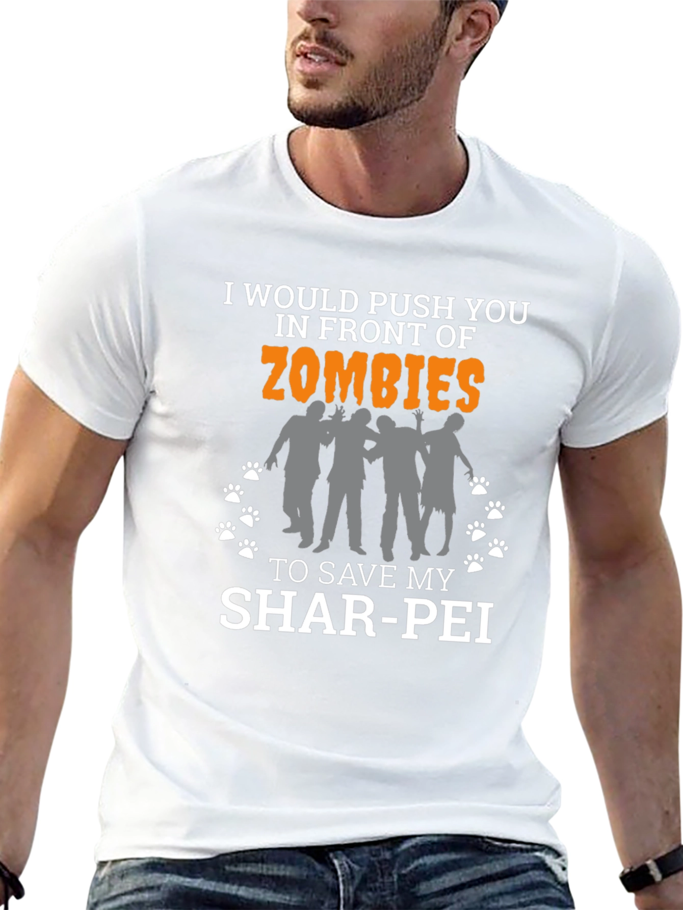 Zombie Shar-Pei T-Shirt - Dog Lover Tee