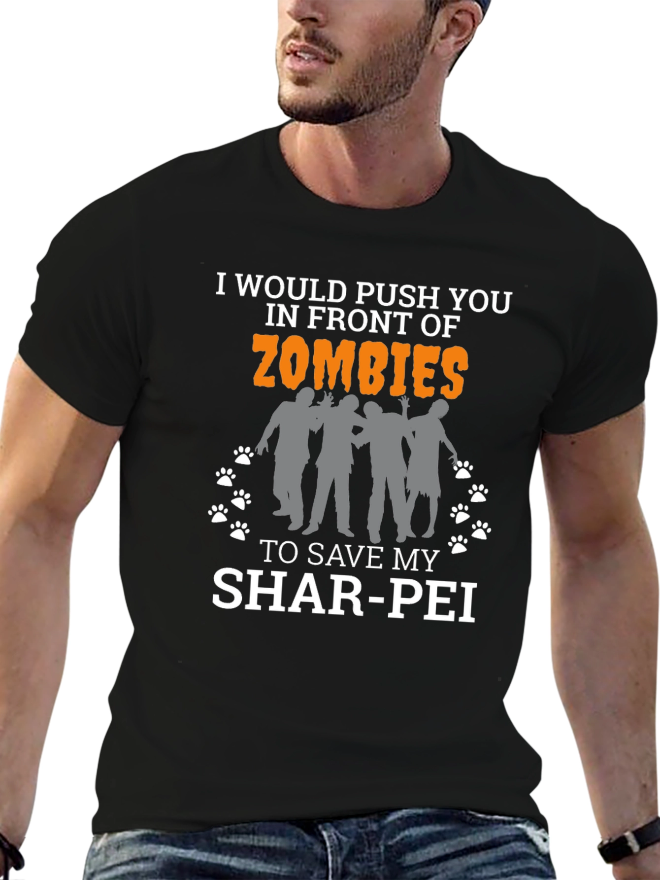 Zombie Shar-Pei T-Shirt - Dog Lover Tee