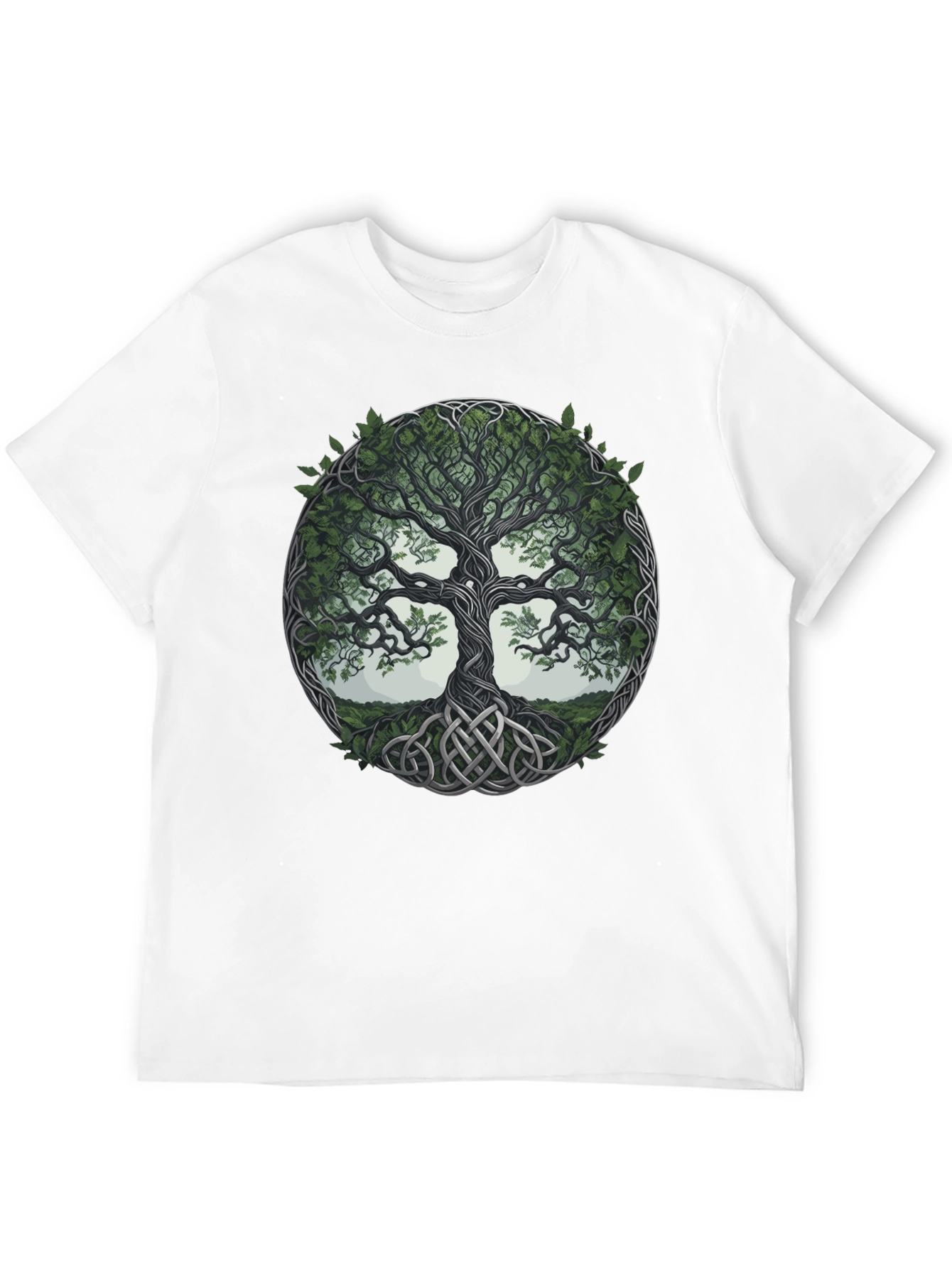 Celtic Tree of Life Graphic Tee - Black