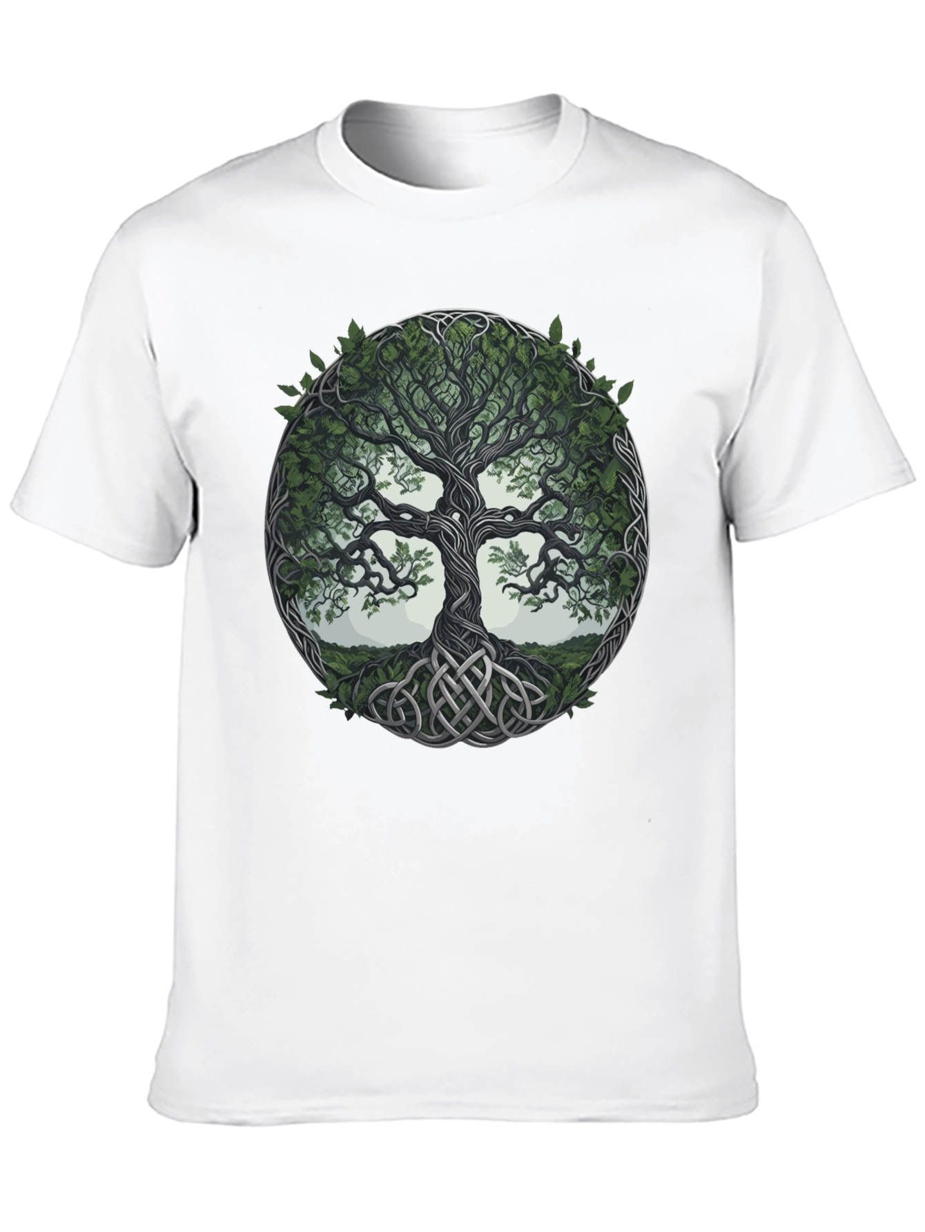 Celtic Tree of Life Graphic Tee - Black