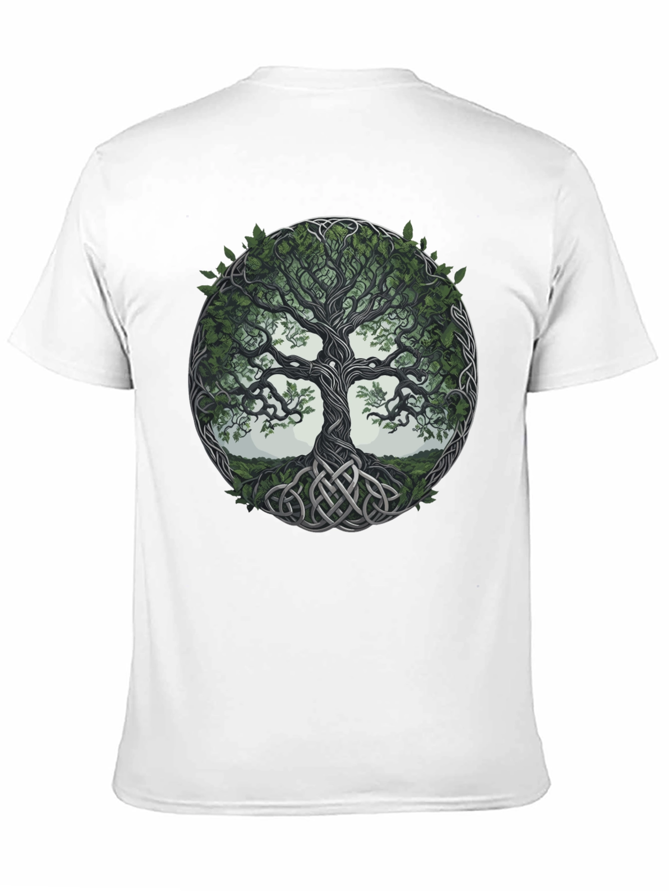 Celtic Tree of Life Graphic Tee - Black