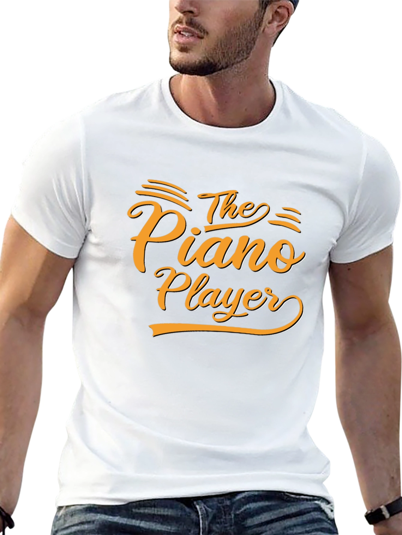 The Piano Player Graphic Tee - Stylish Musician T-Shirt