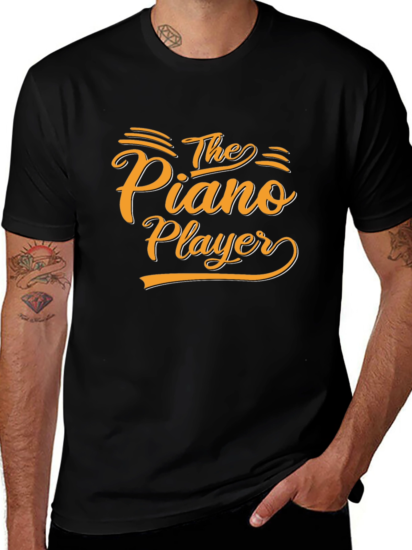 The Piano Player Graphic Tee - Stylish Musician T-Shirt