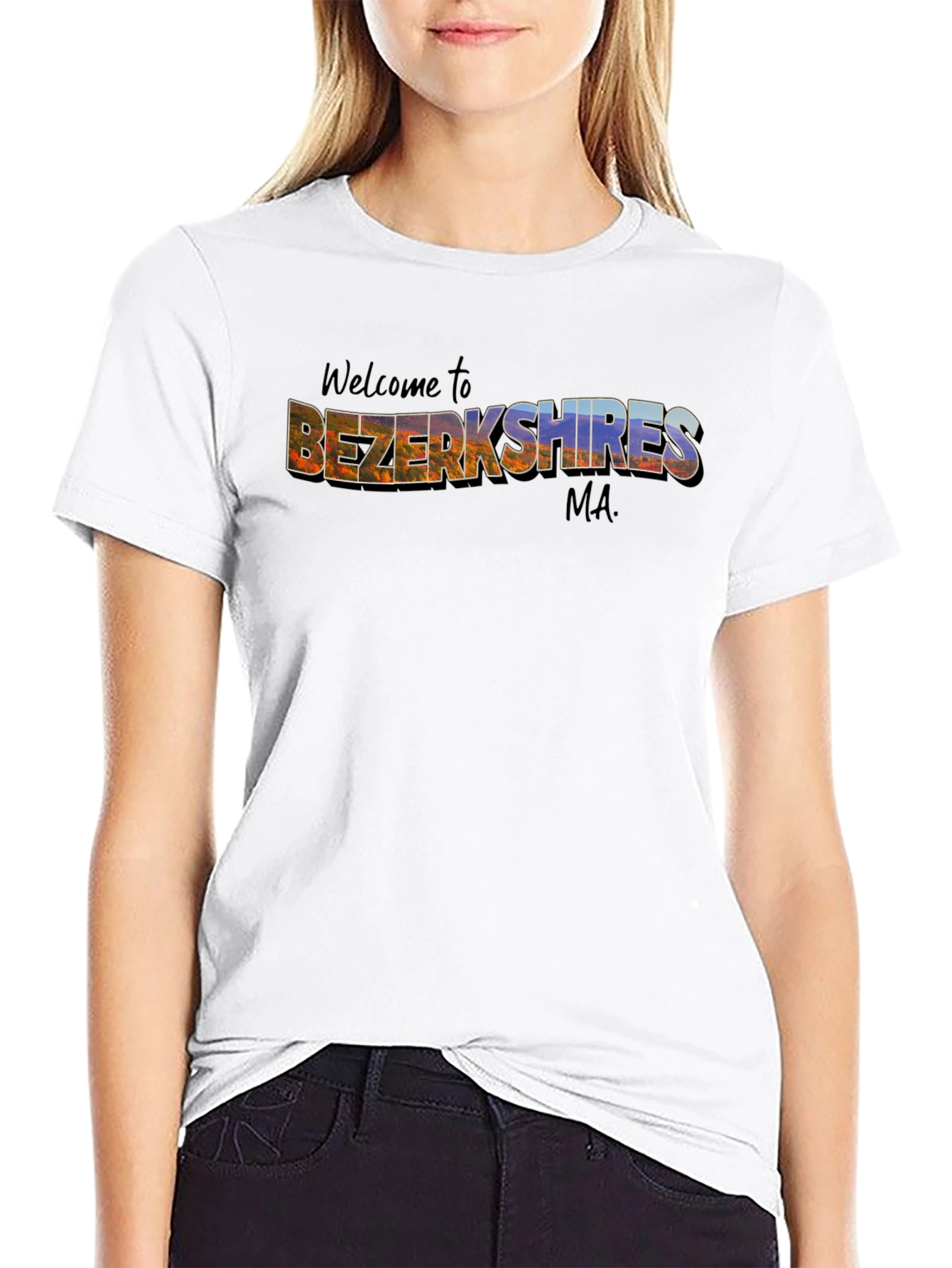 Welcome to Bezerkshires MA Black T-Shirt