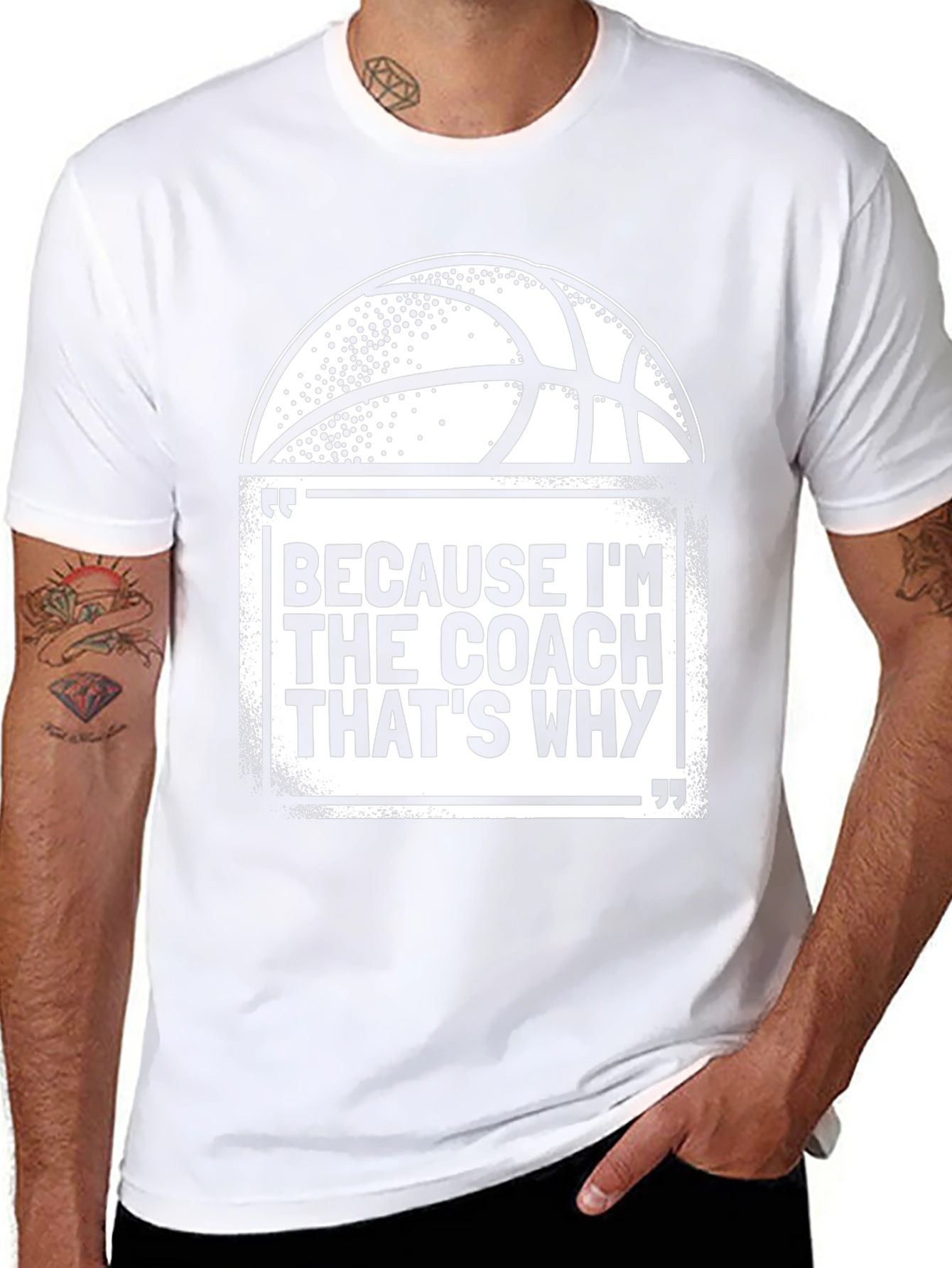 Coach Basketball Graphic T-Shirt