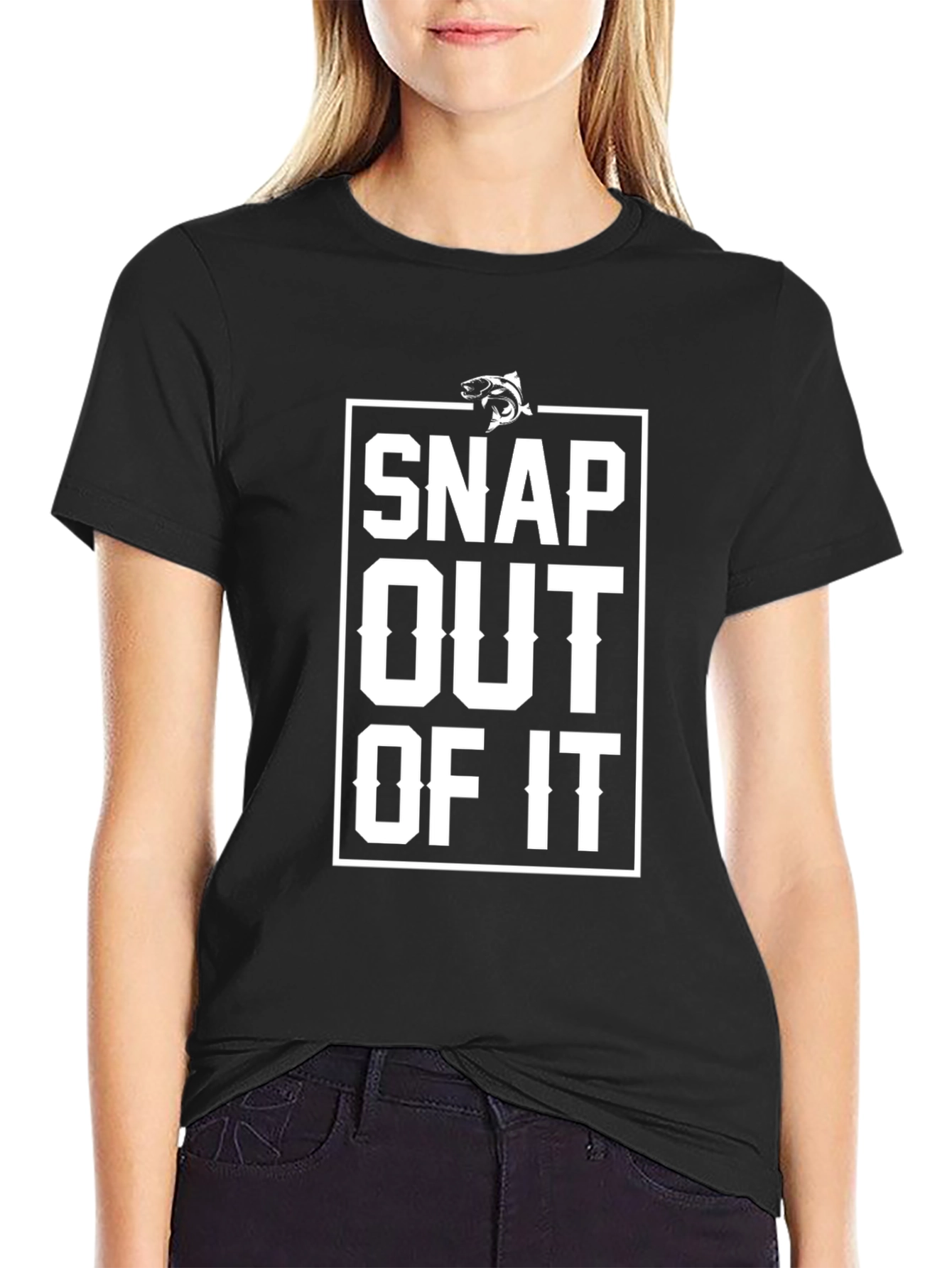 Snap Out of It Fishing T-Shirt - Black