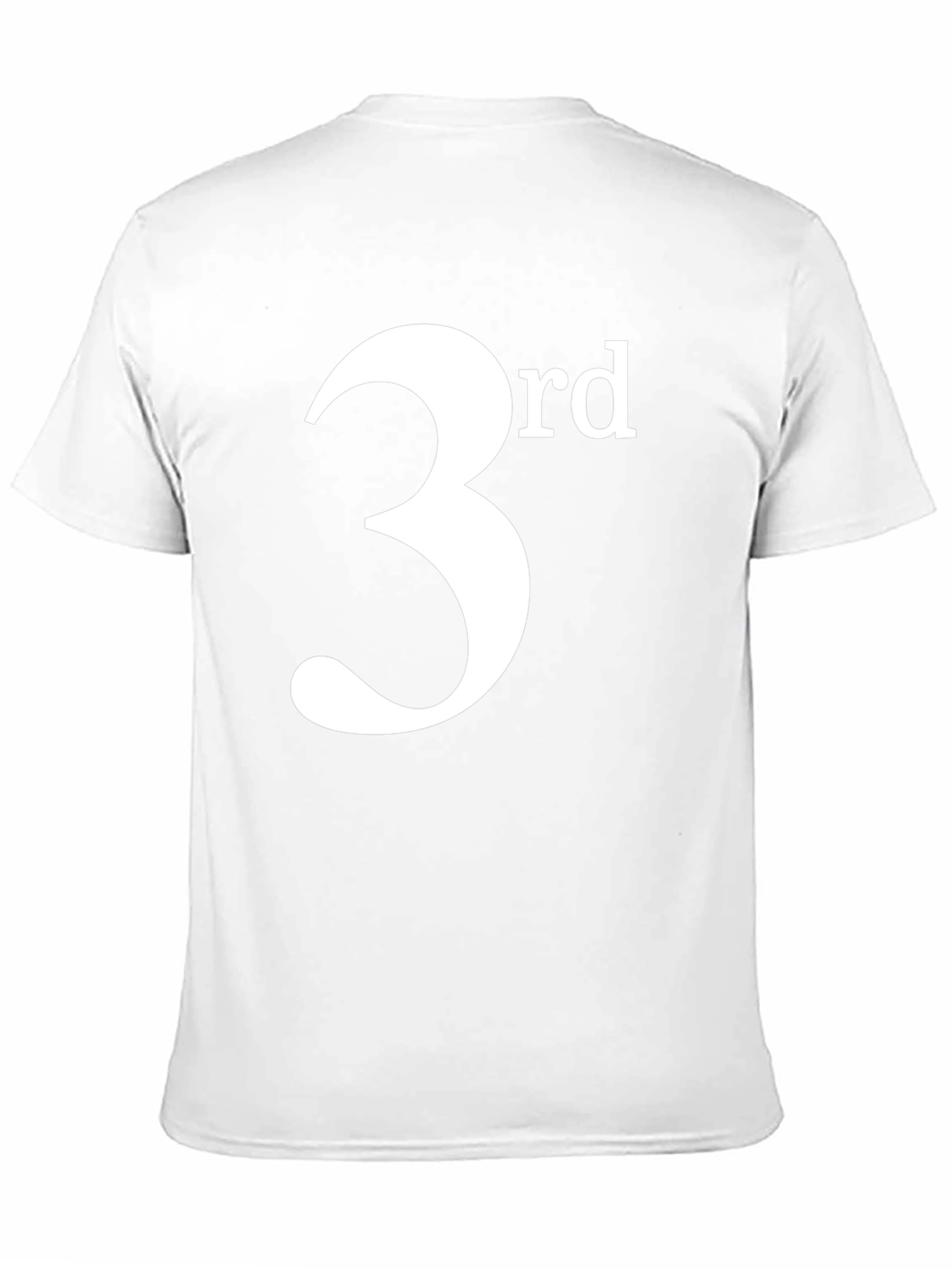 3rd T-Shirt - Black Cotton Blend Casual Tee