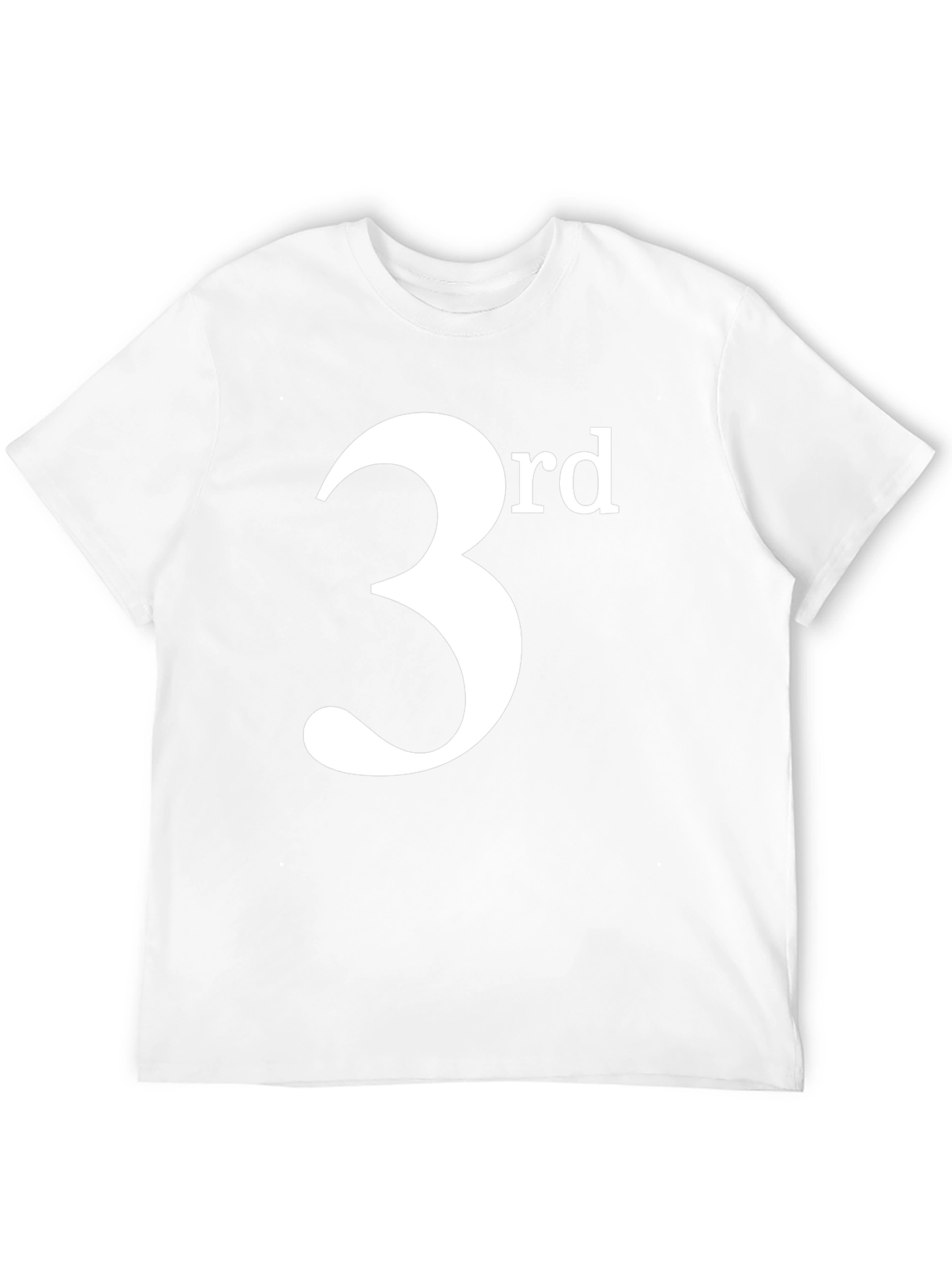 3rd T-Shirt - Black Cotton Blend Casual Tee