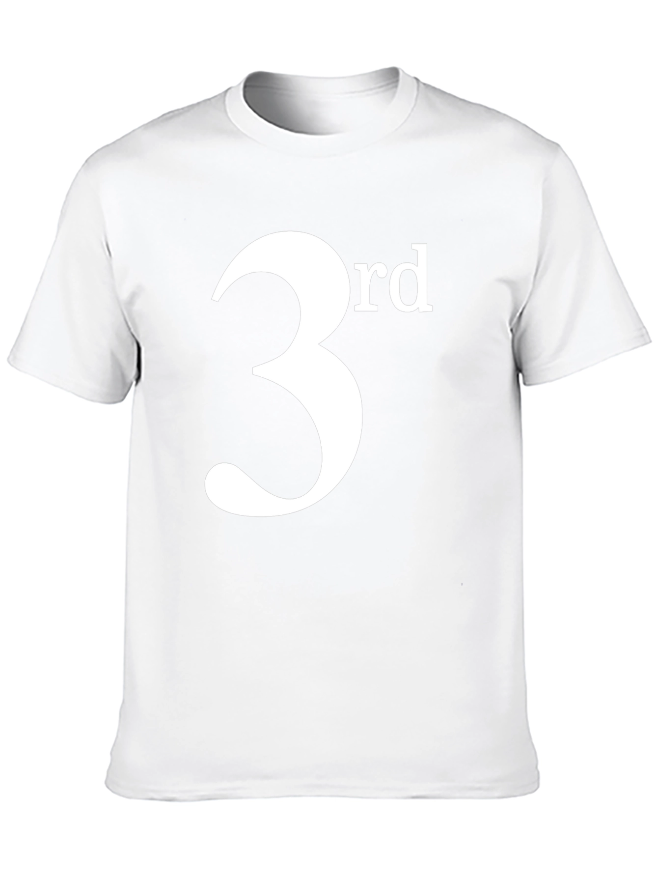 3rd T-Shirt - Black Cotton Blend Casual Tee