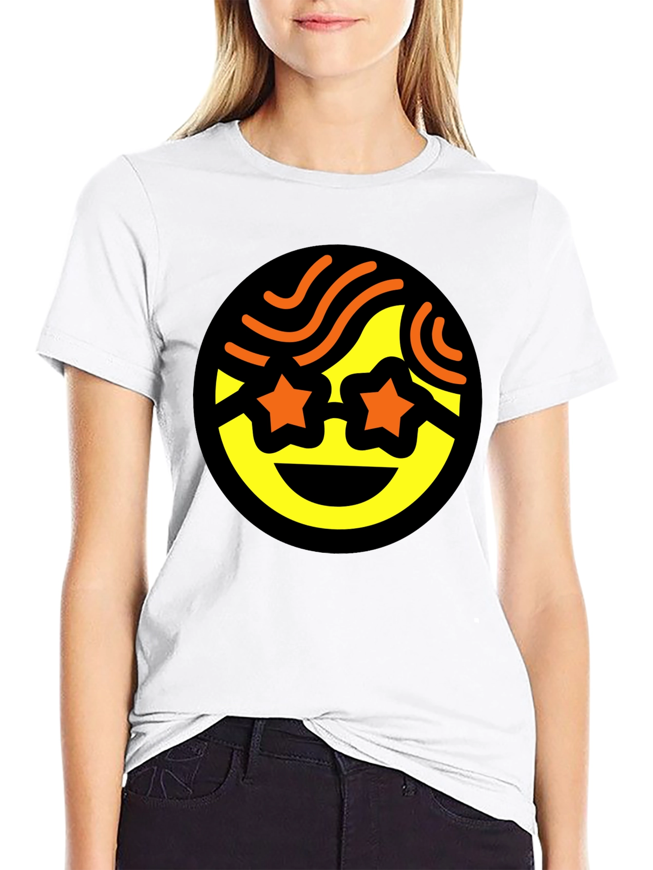 Cool Emoji Graphic Tee - Black