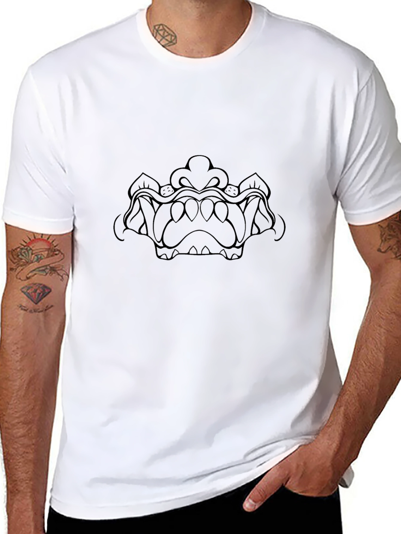 Graphic Print Tee - Dark King