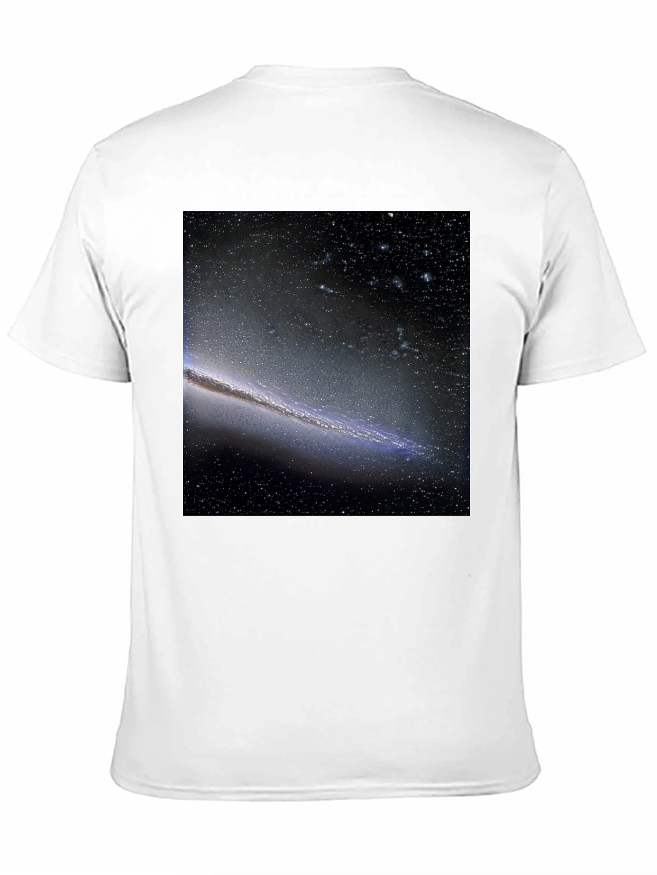 Galaxy Print Black T-Shirt - Cosmic Style