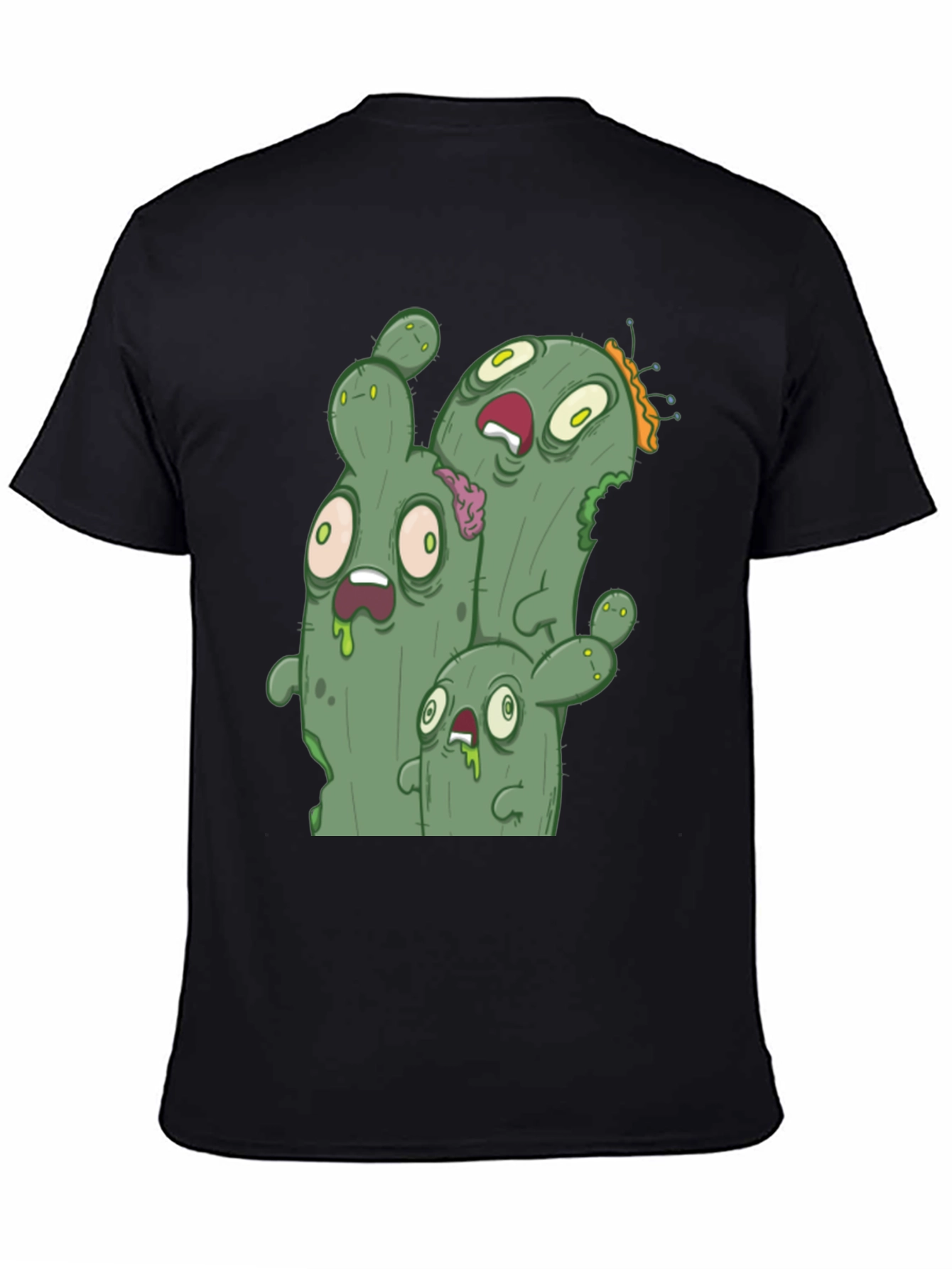 Zombie Cactus Graphic Tee - Black