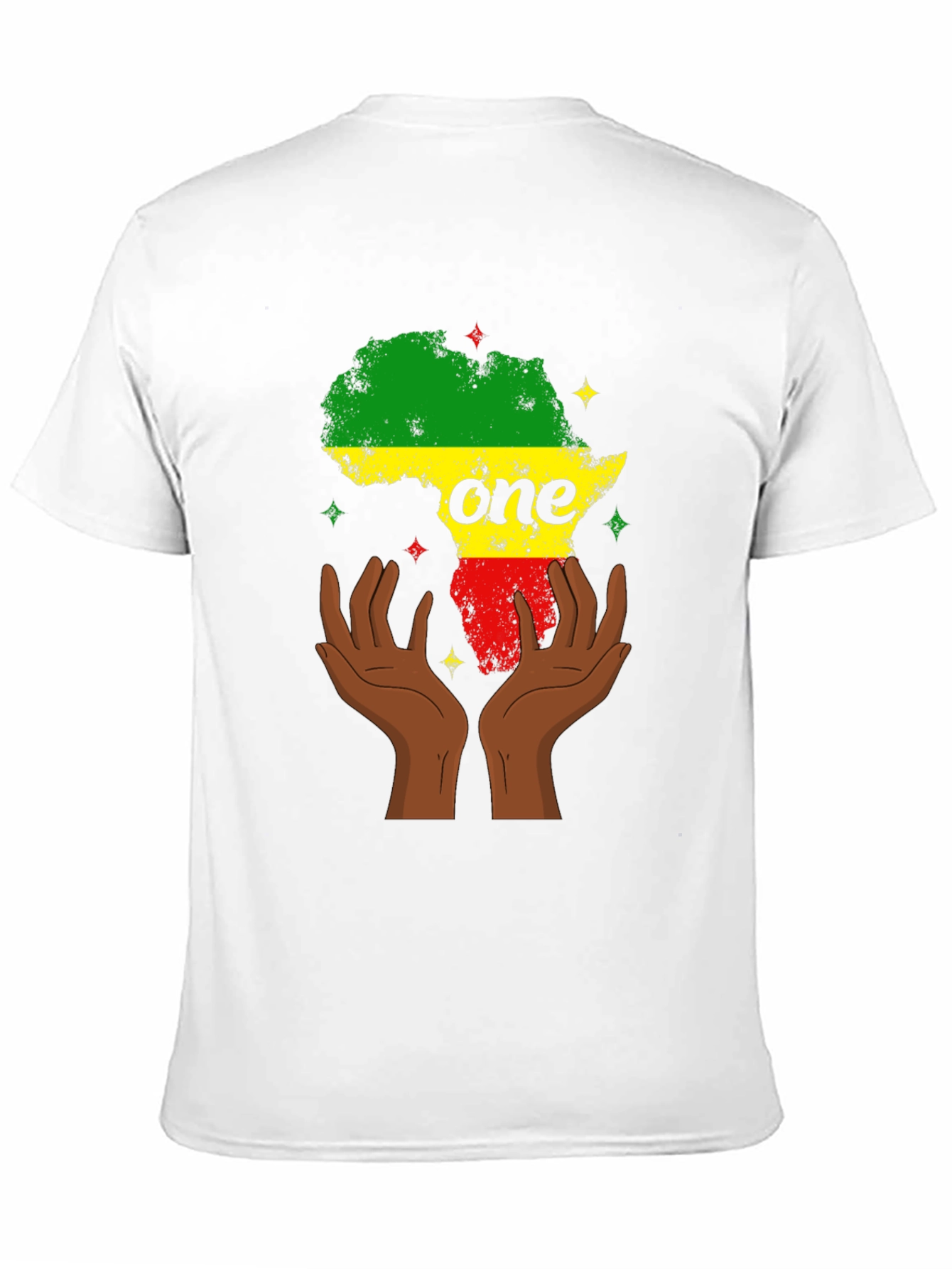 Africa One T-Shirt Black Pride Tee