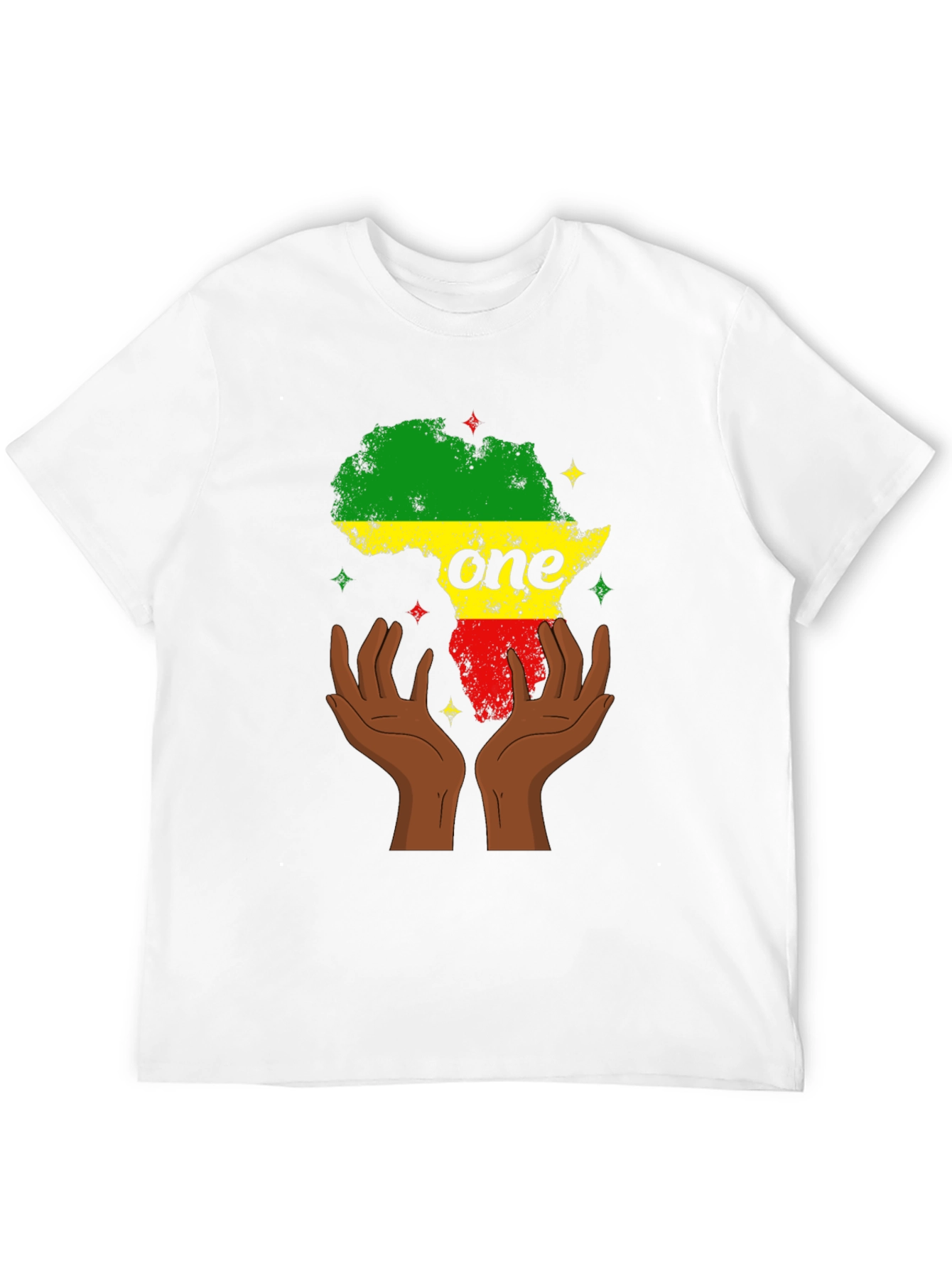 Africa One T-Shirt Black Pride Tee