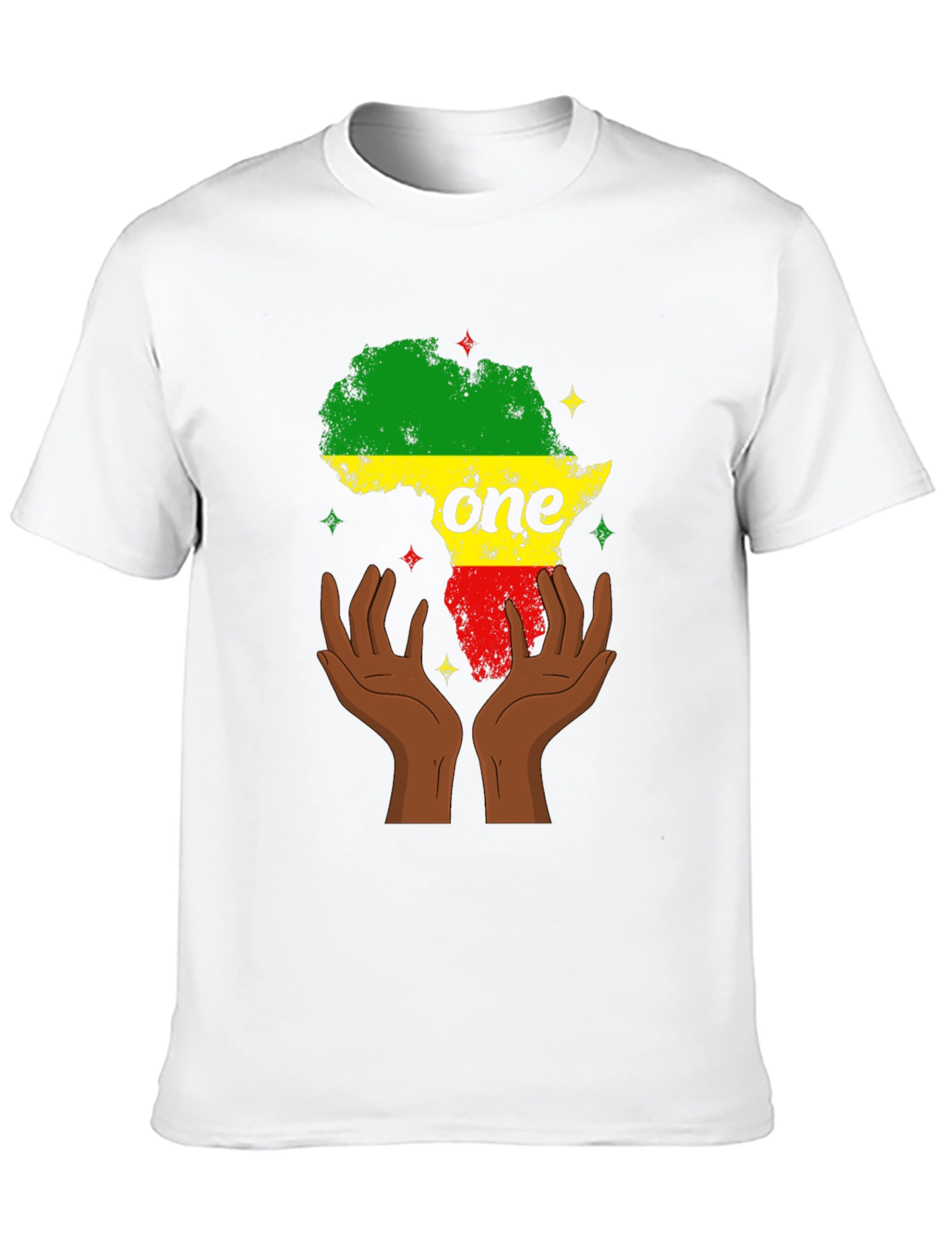 Africa One T-Shirt Black Pride Tee