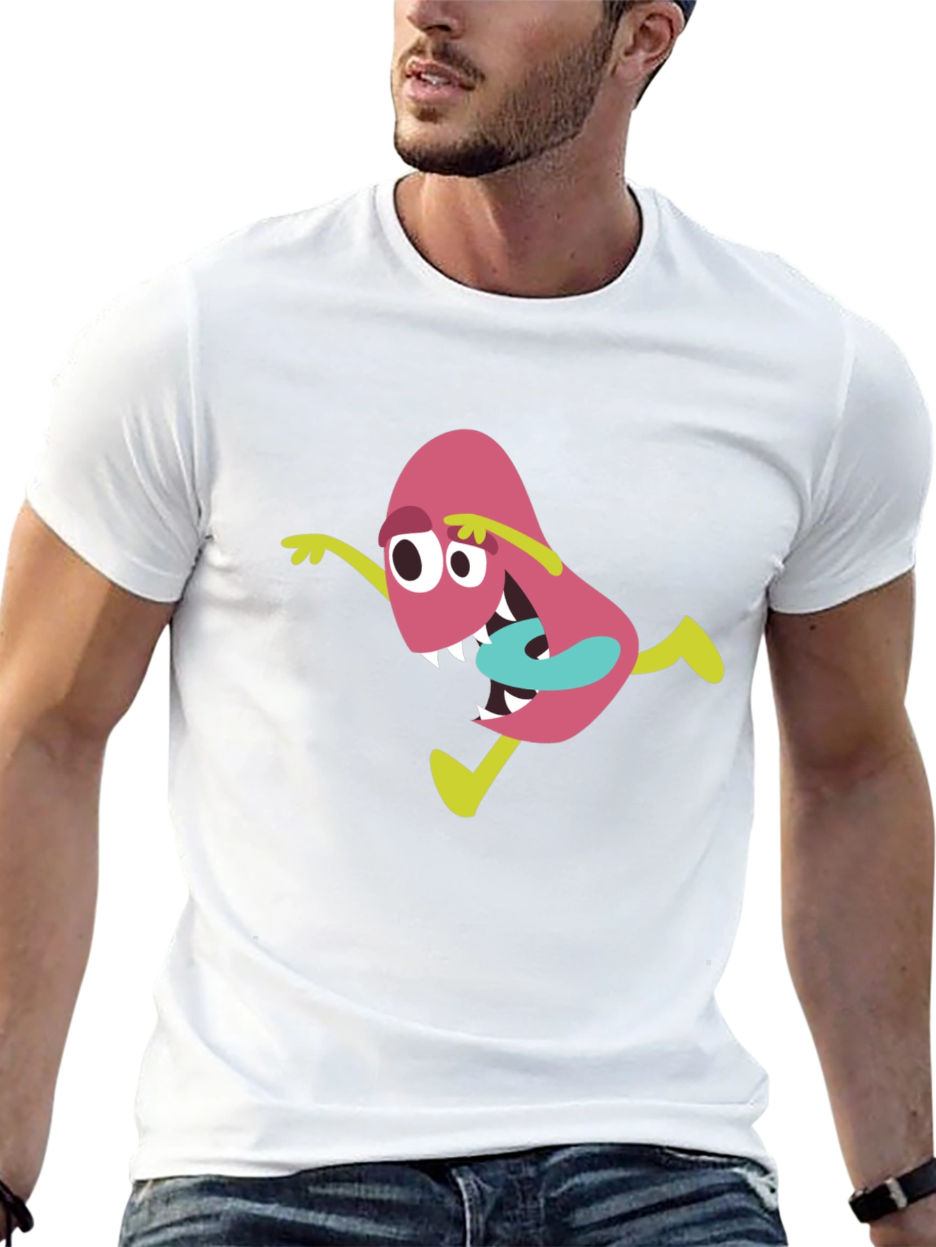Funky Germ Graphic Tee - Black Cotton Shirt