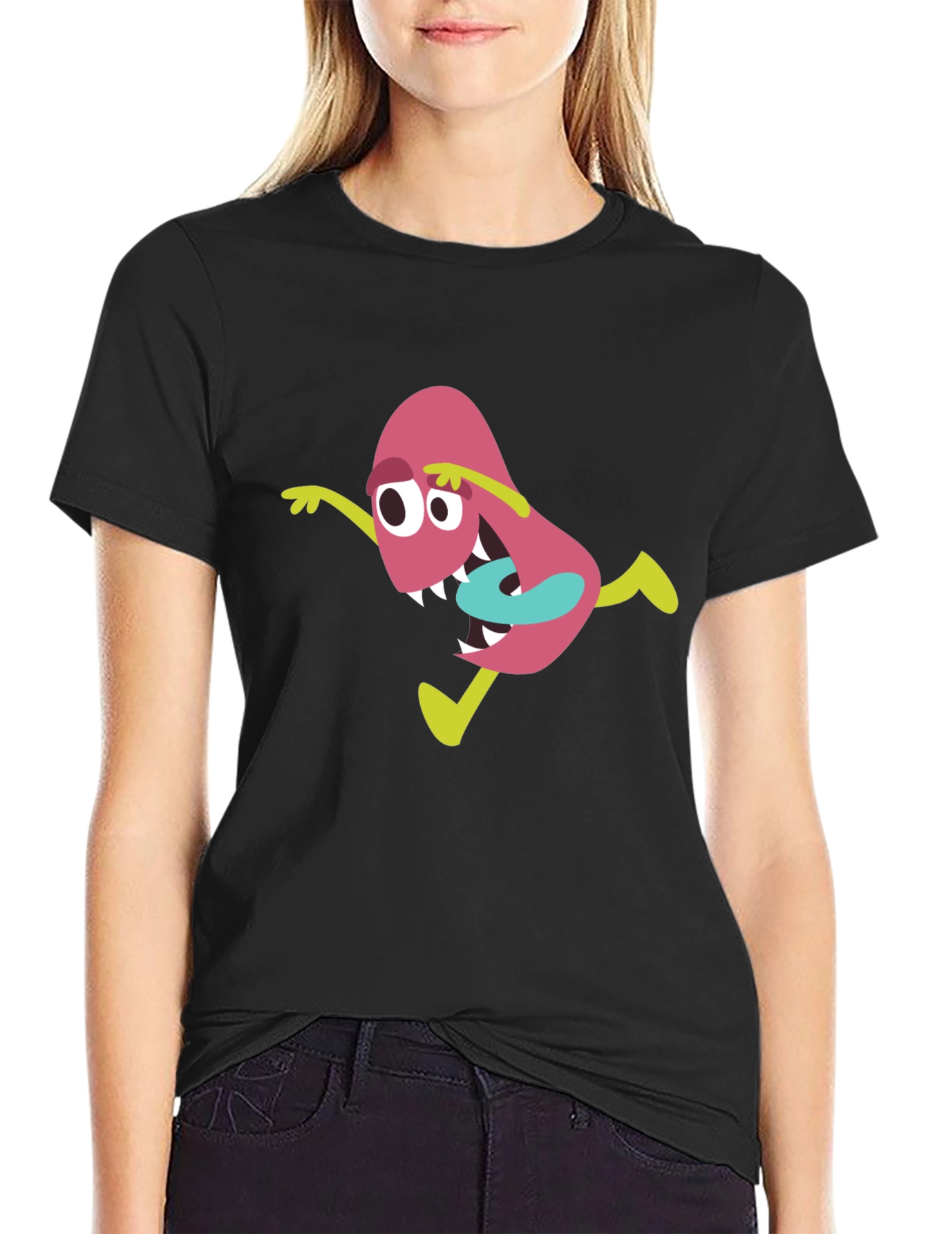 Funky Germ Graphic Tee - Black Cotton Shirt
