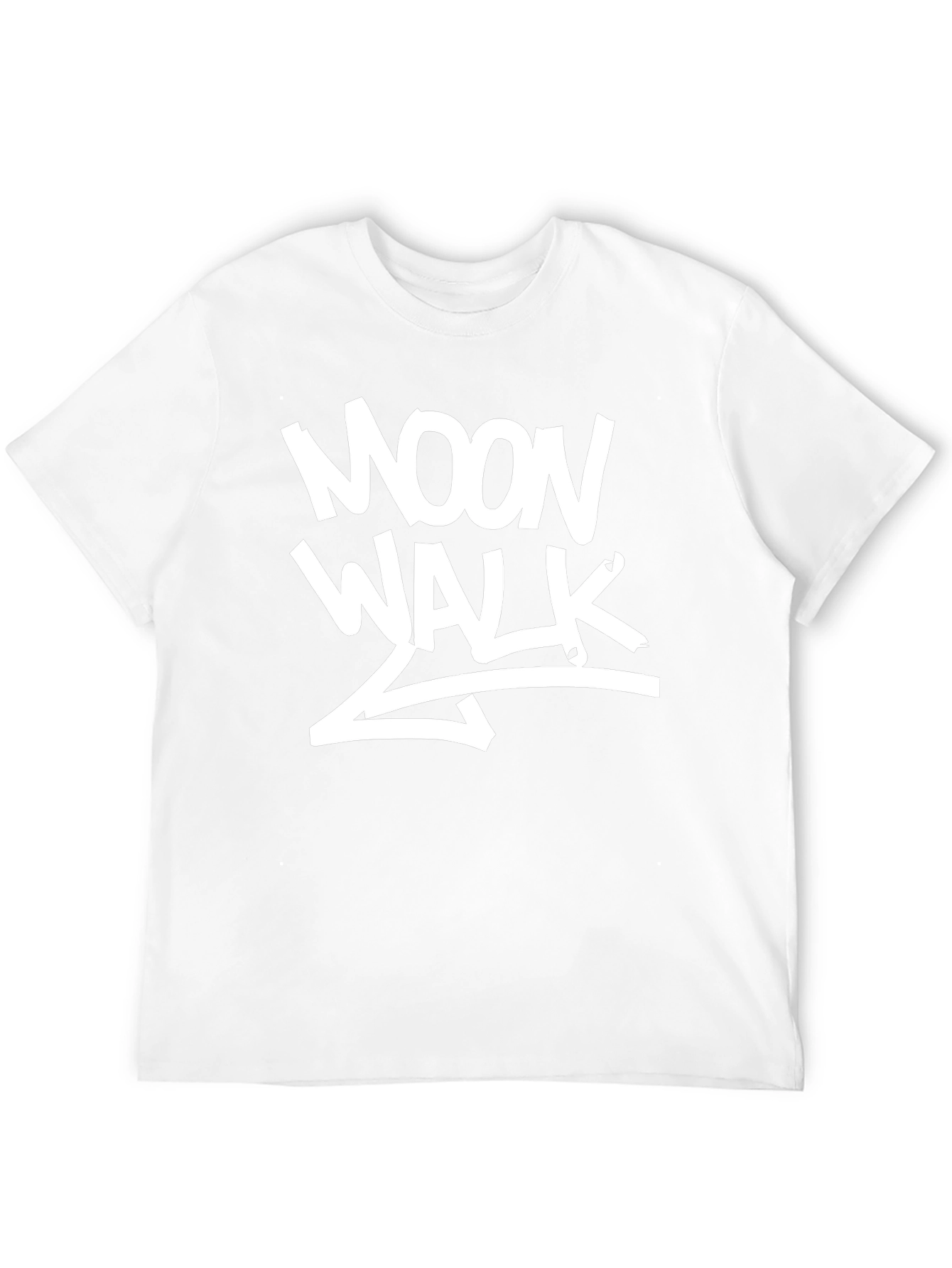 Moonwalk Graphic Print Black T-Shirt