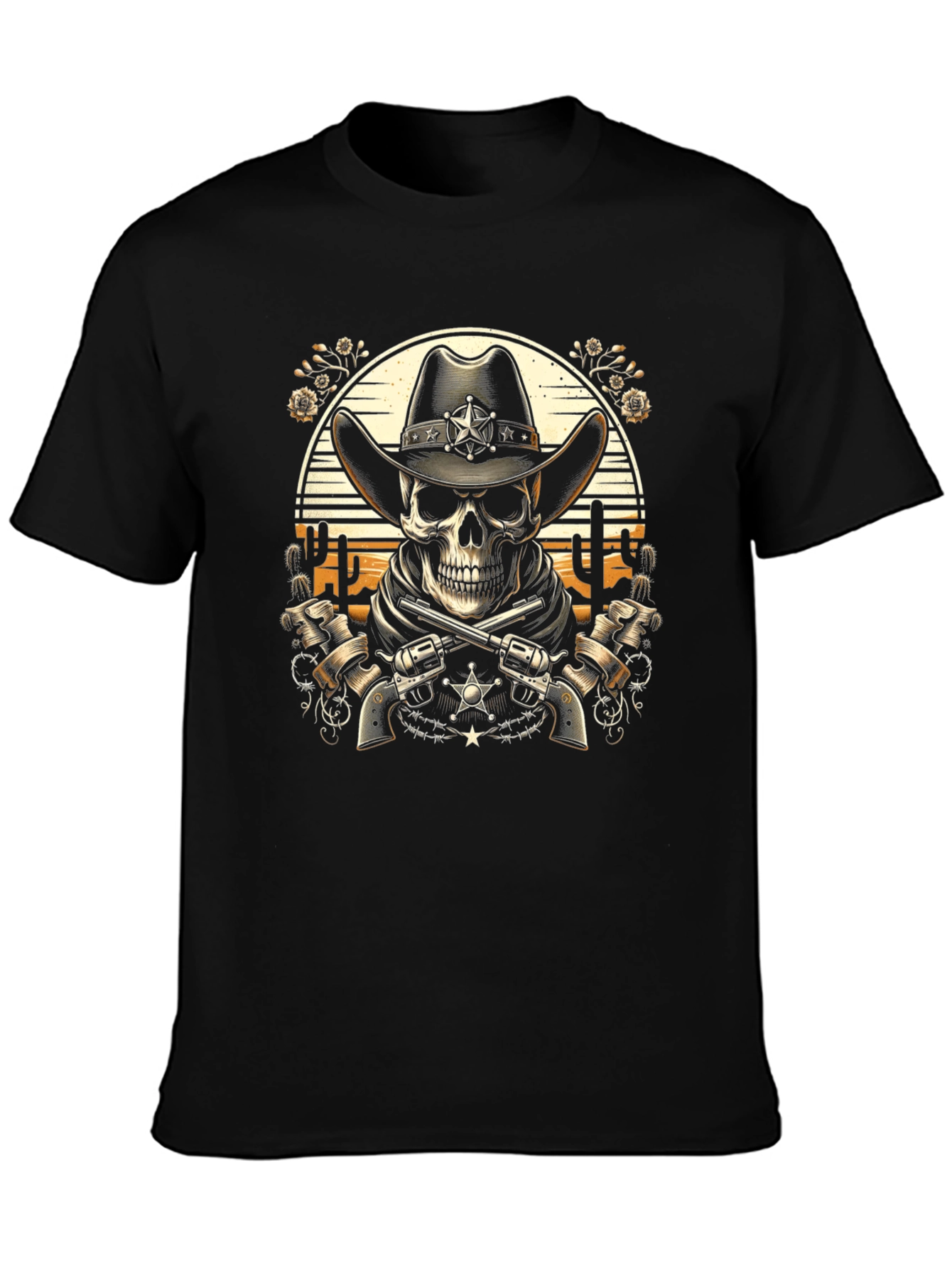 Cowboy Skull T-Shirt - Western Style