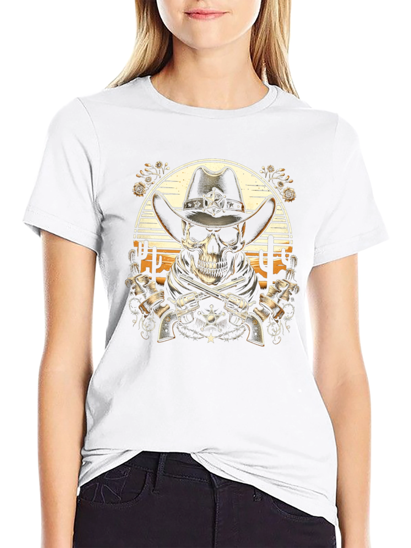 Cowboy Skull T-Shirt - Western Style