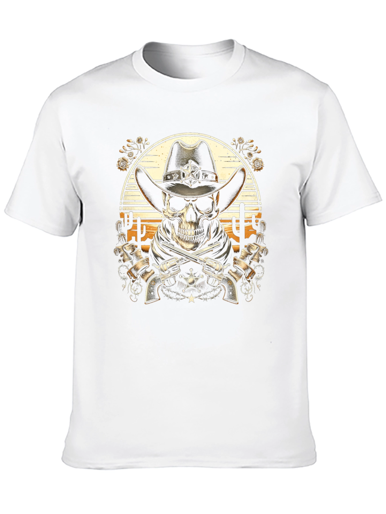Cowboy Skull T-Shirt - Western Style