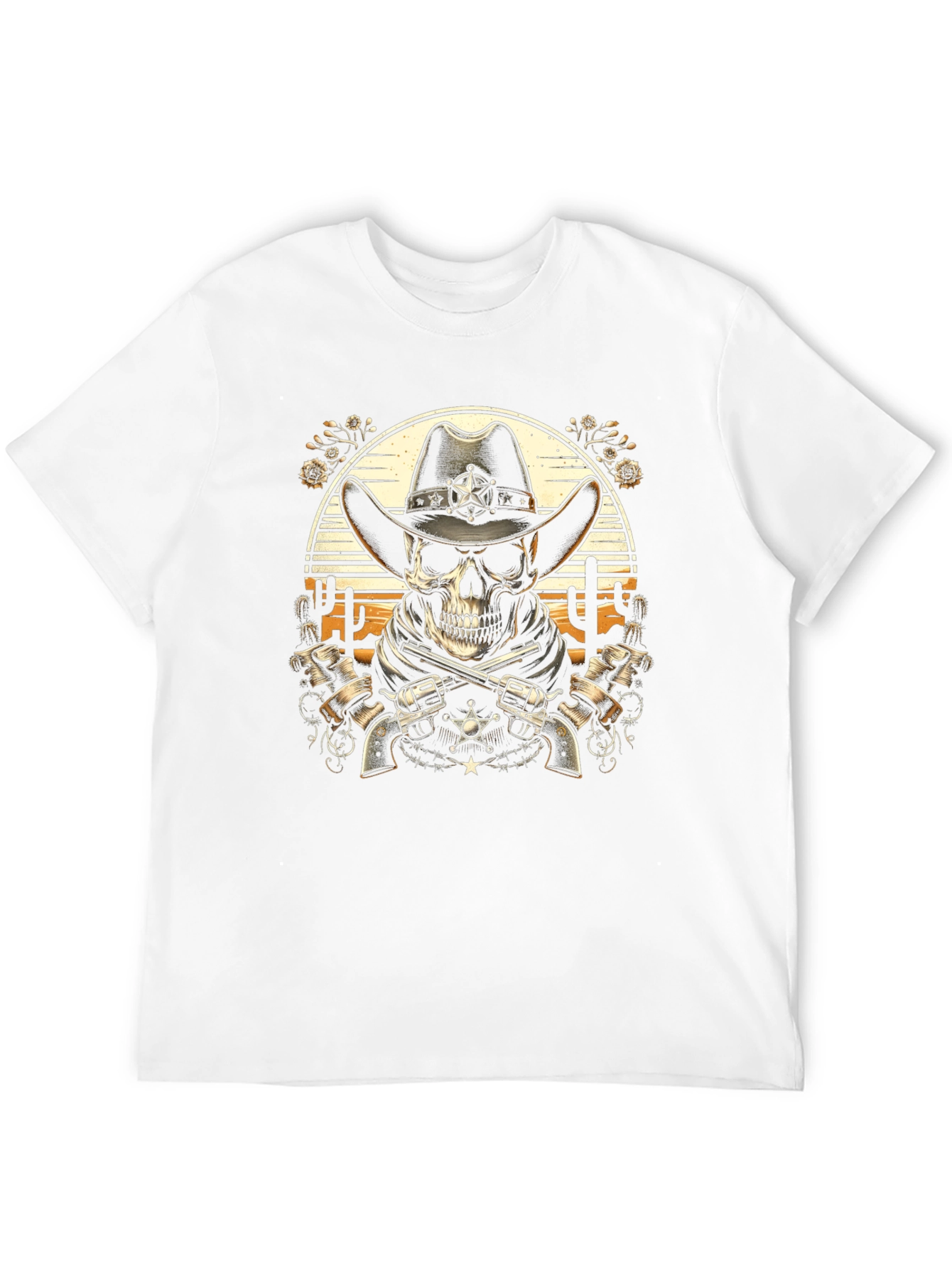 Cowboy Skull T-Shirt - Western Style