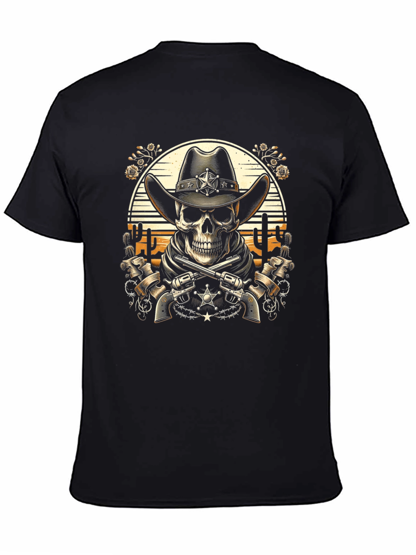 Cowboy Skull T-Shirt - Western Style