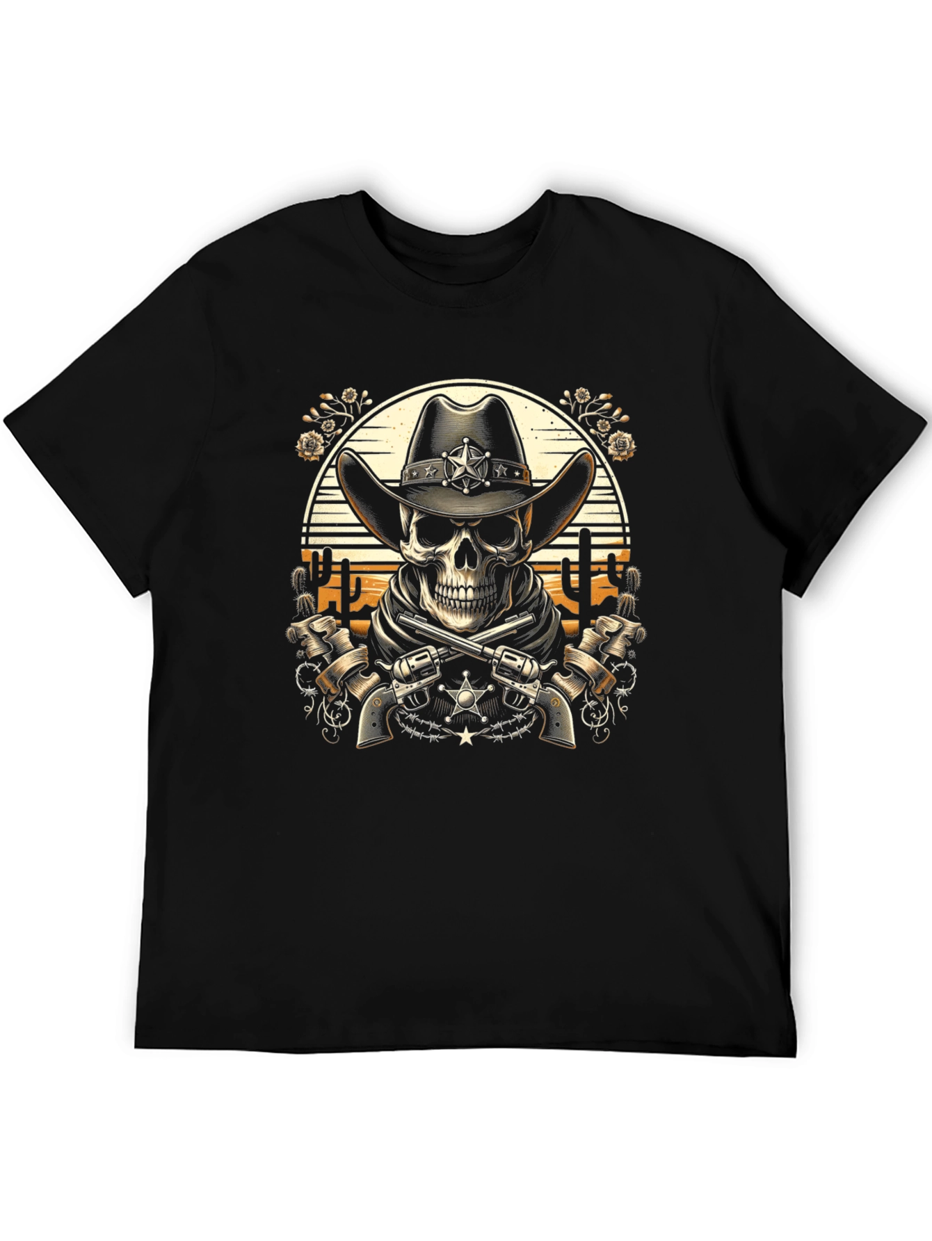 Cowboy Skull T-Shirt - Western Style
