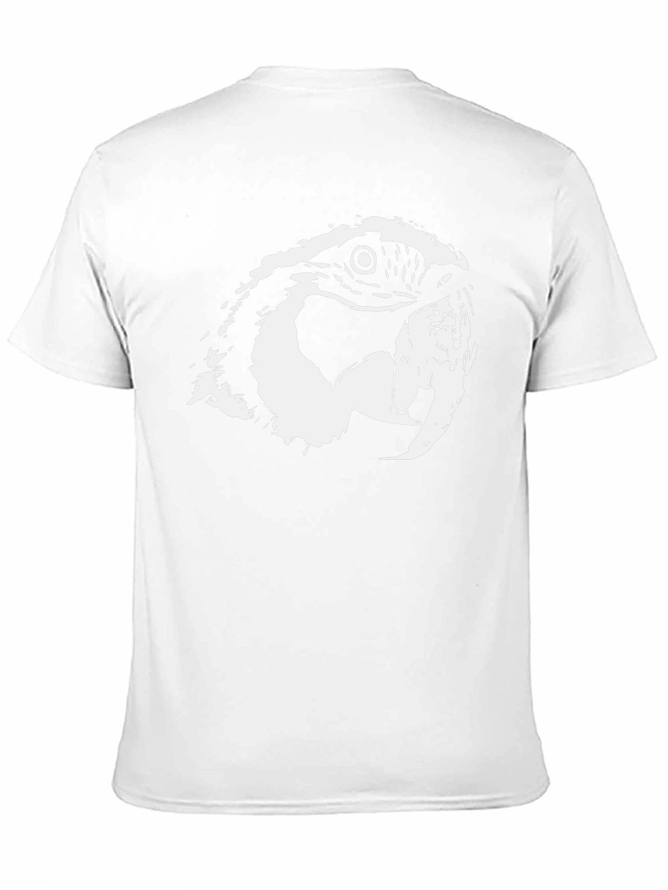 Parrot Graphic Tee - Black Cotton T-Shirt