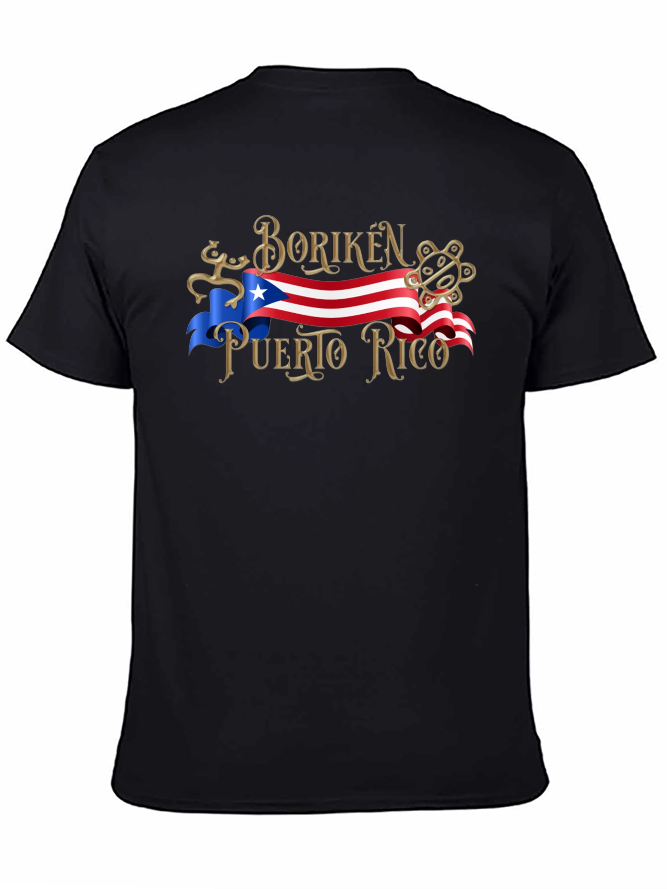 Boriken Puerto Rico Flag Graphic T-Shirt
