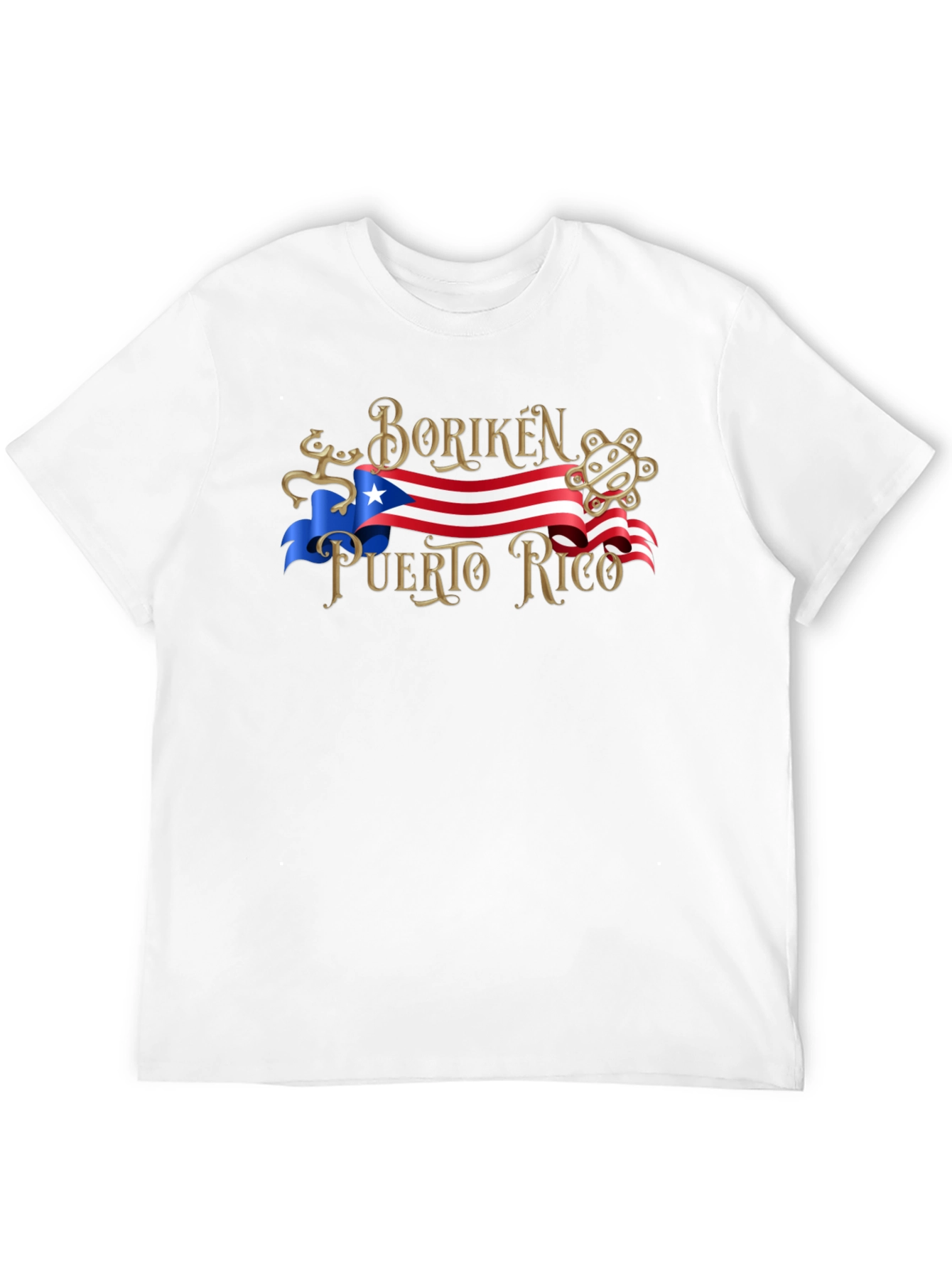 Boriken Puerto Rico Flag Graphic T-Shirt