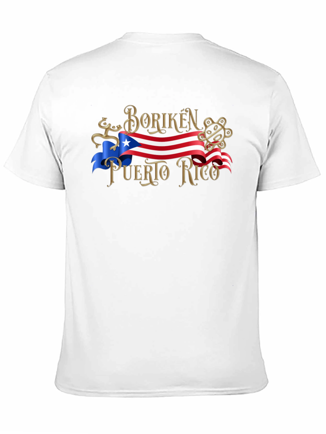 Boriken Puerto Rico Flag Graphic T-Shirt