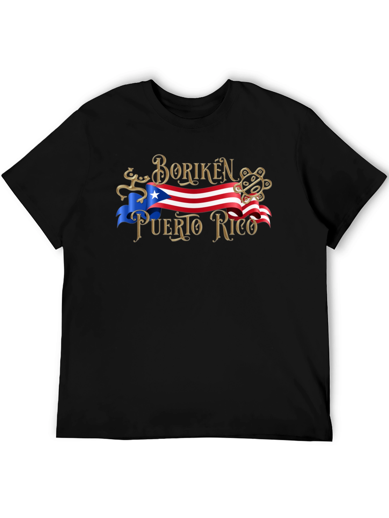 Boriken Puerto Rico Flag Graphic T-Shirt