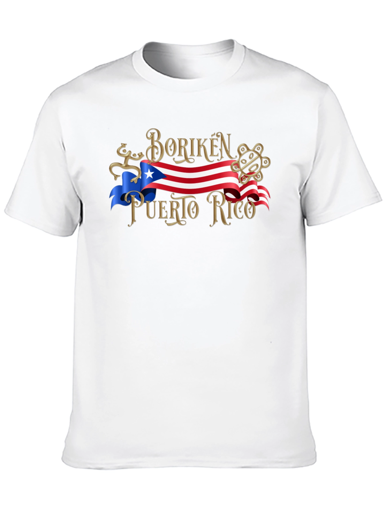Boriken Puerto Rico Flag Graphic T-Shirt