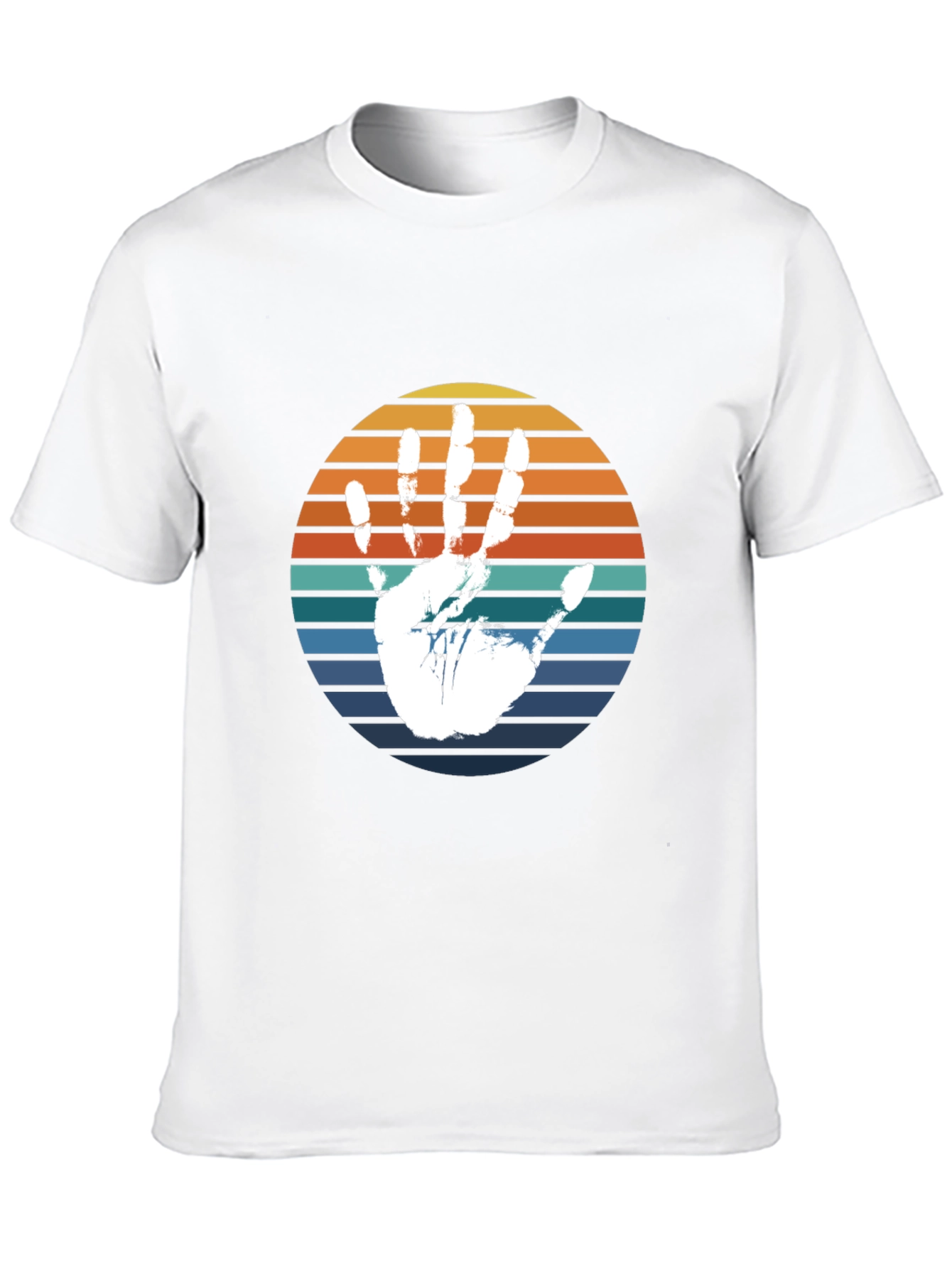 Retro Handprint T-Shirt - Black