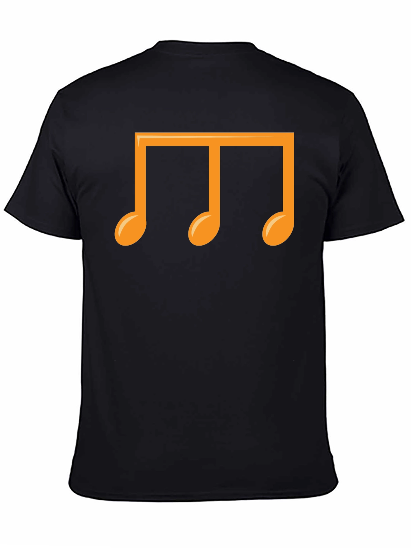 Musical Notes Graphic T-Shirt - Black