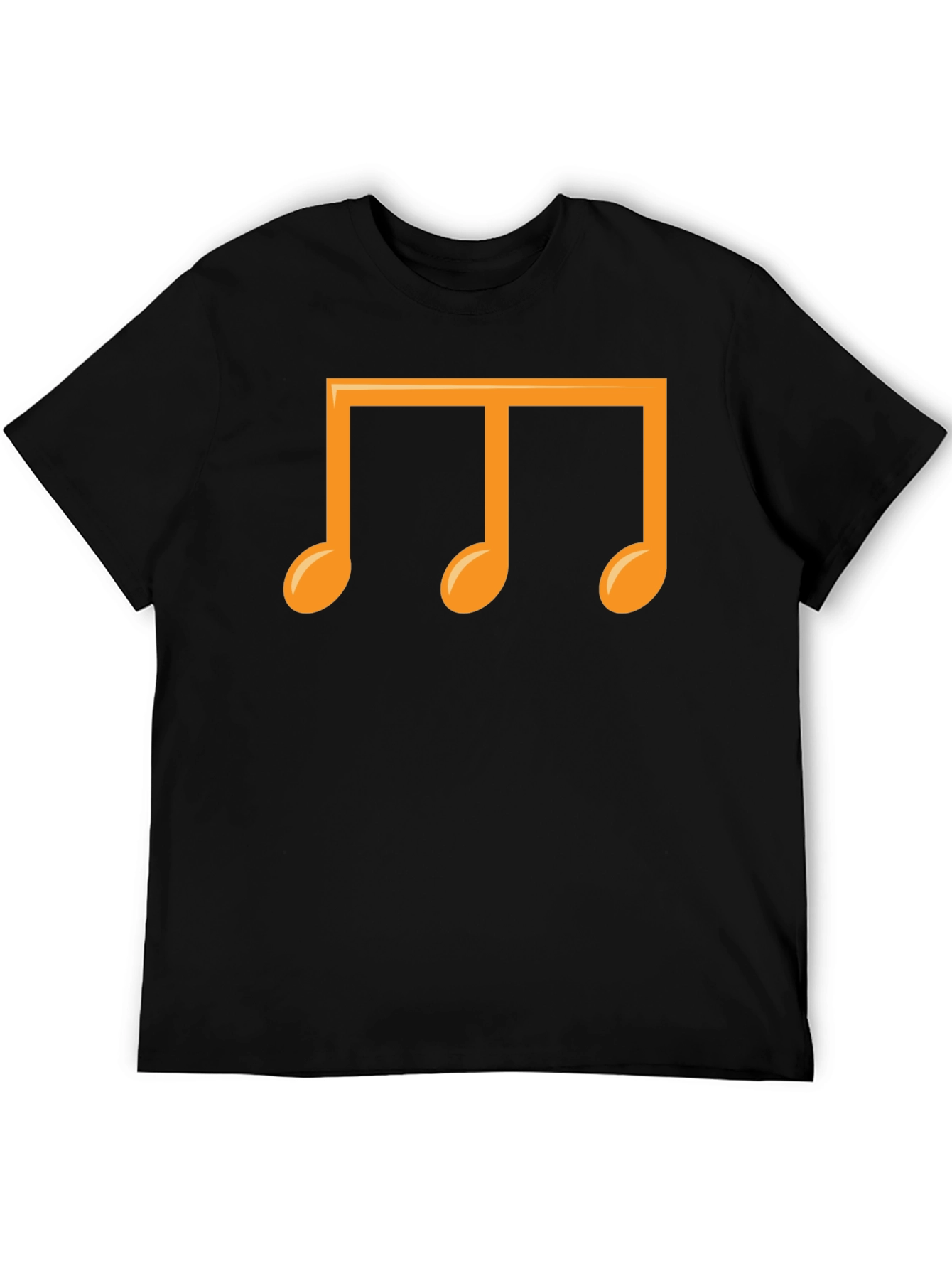 Musical Notes Graphic T-Shirt - Black