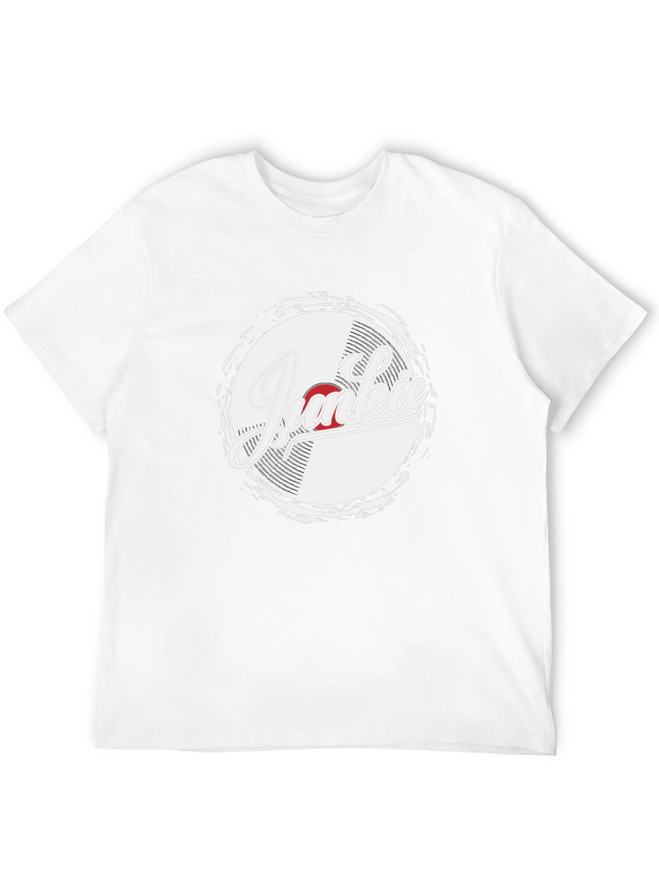 Junkie Retro Record T-Shirt - Black