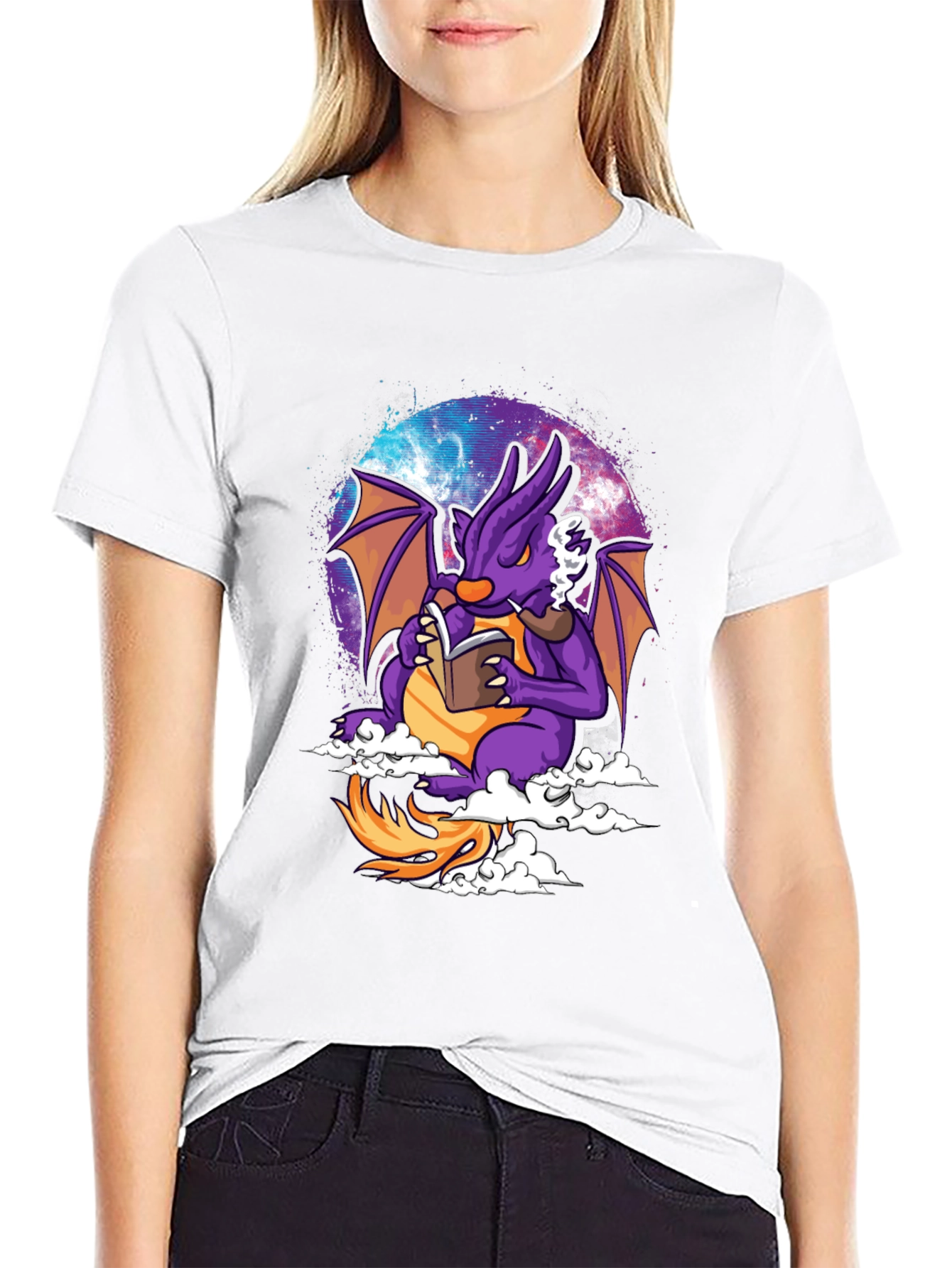 Cosmic Dragon Reading T-Shirt