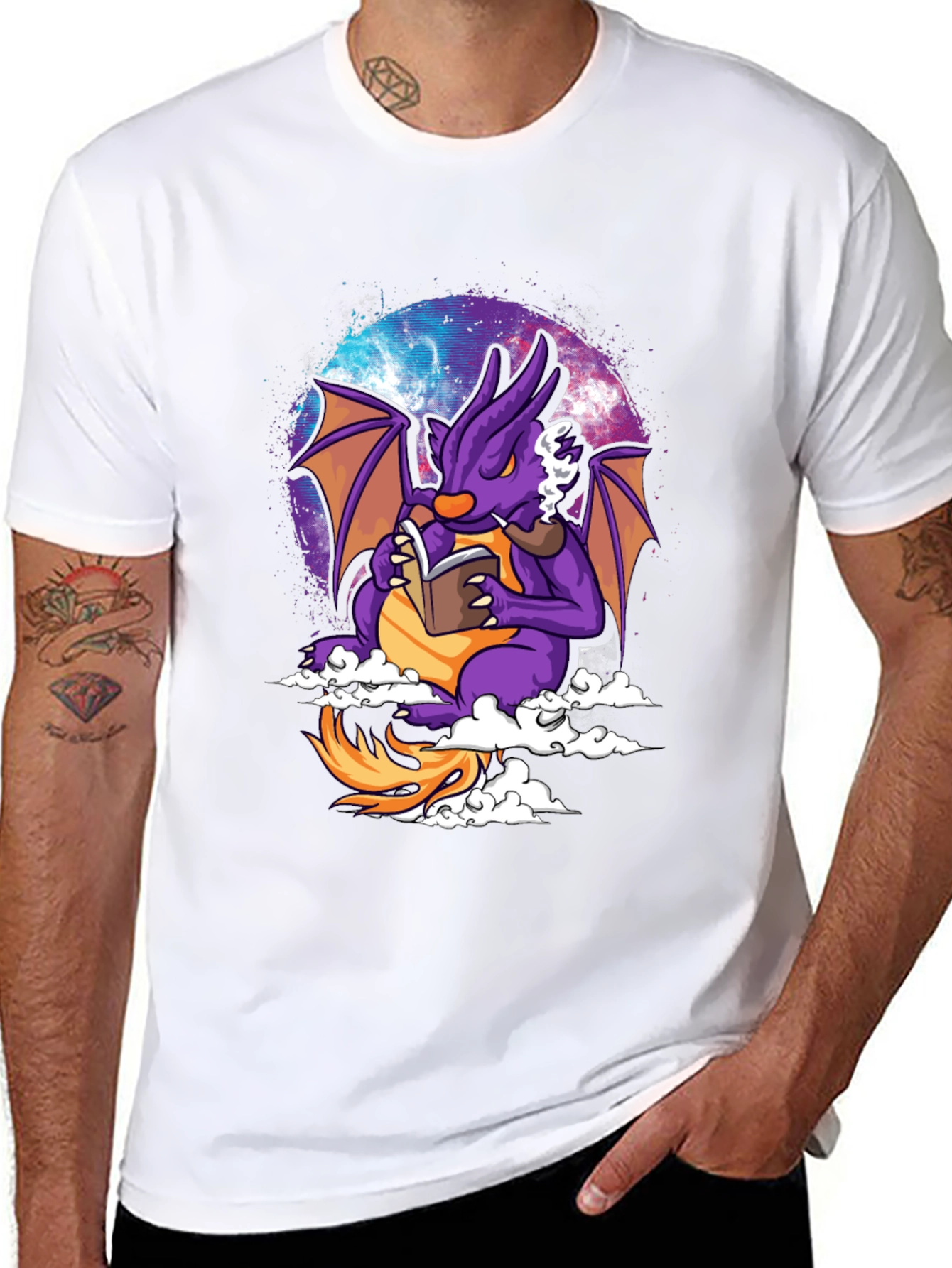 Cosmic Dragon Reading T-Shirt