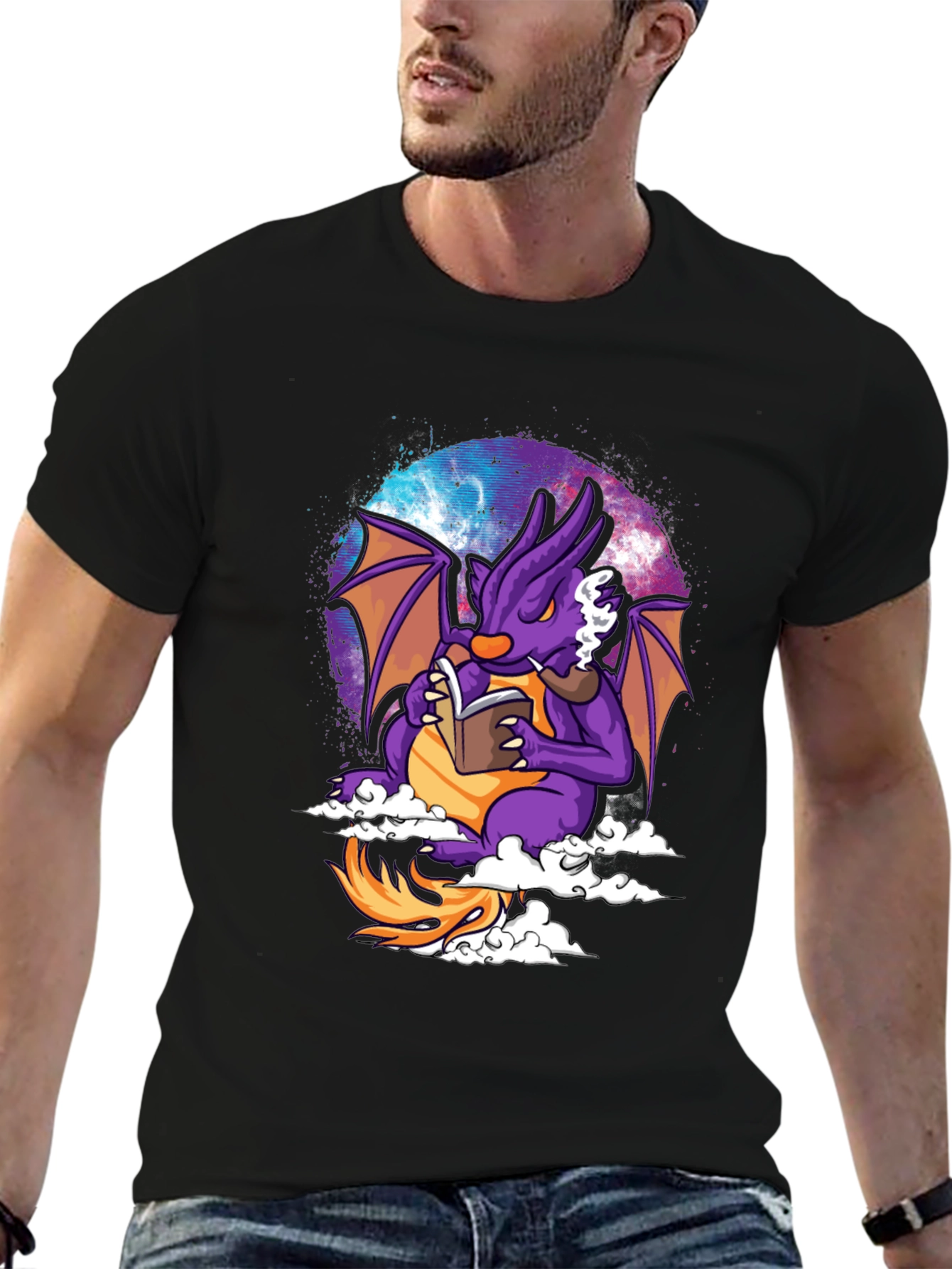 Cosmic Dragon Reading T-Shirt