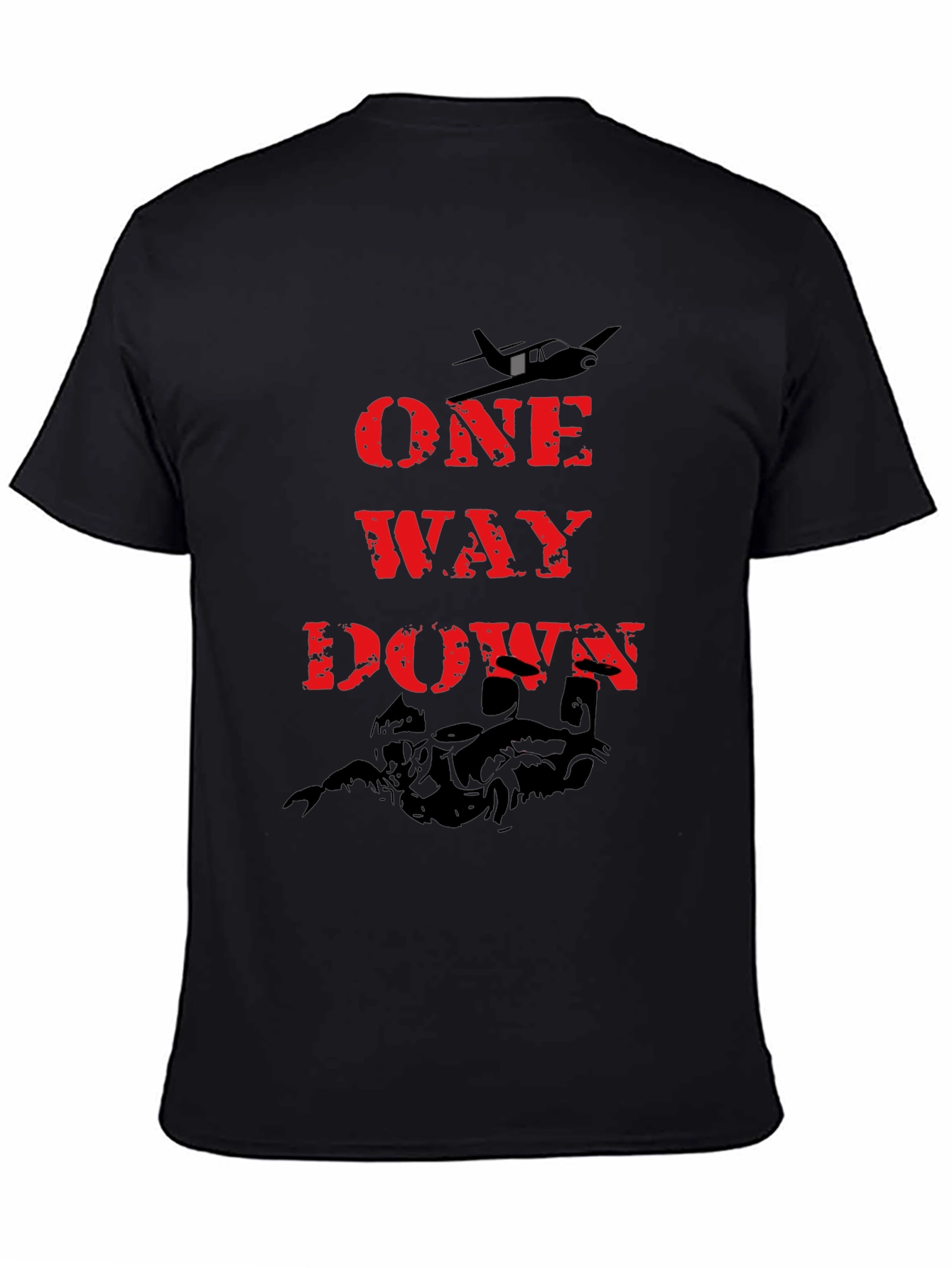 One Way Down Graphic Tee - Black