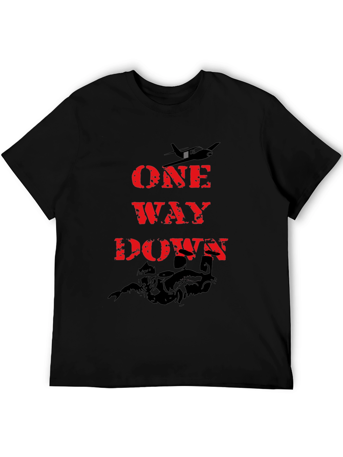 One Way Down Graphic Tee - Black