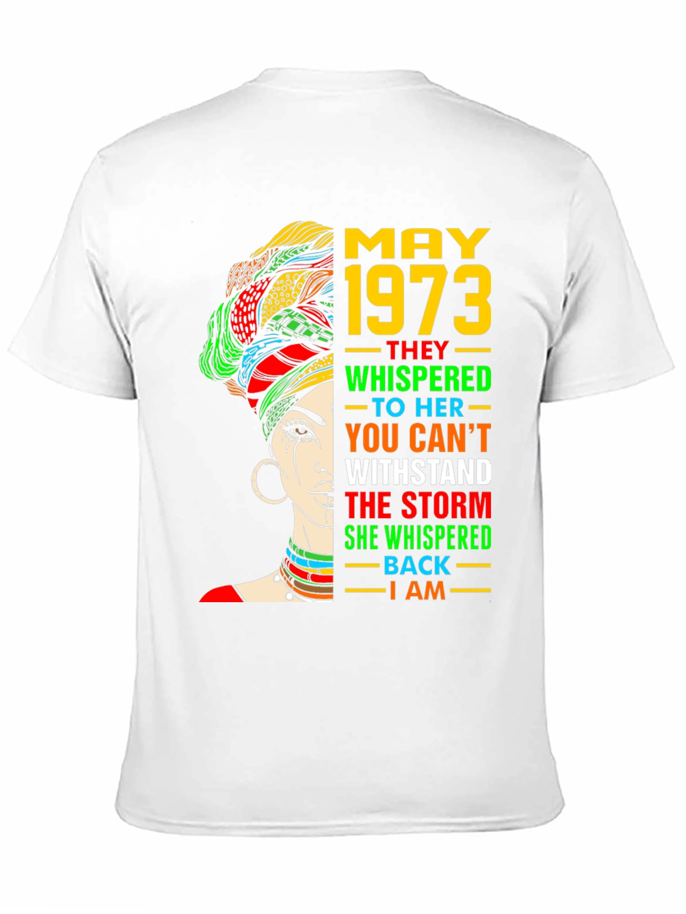 May 1973 Woman T-Shirt - Empowering Quote