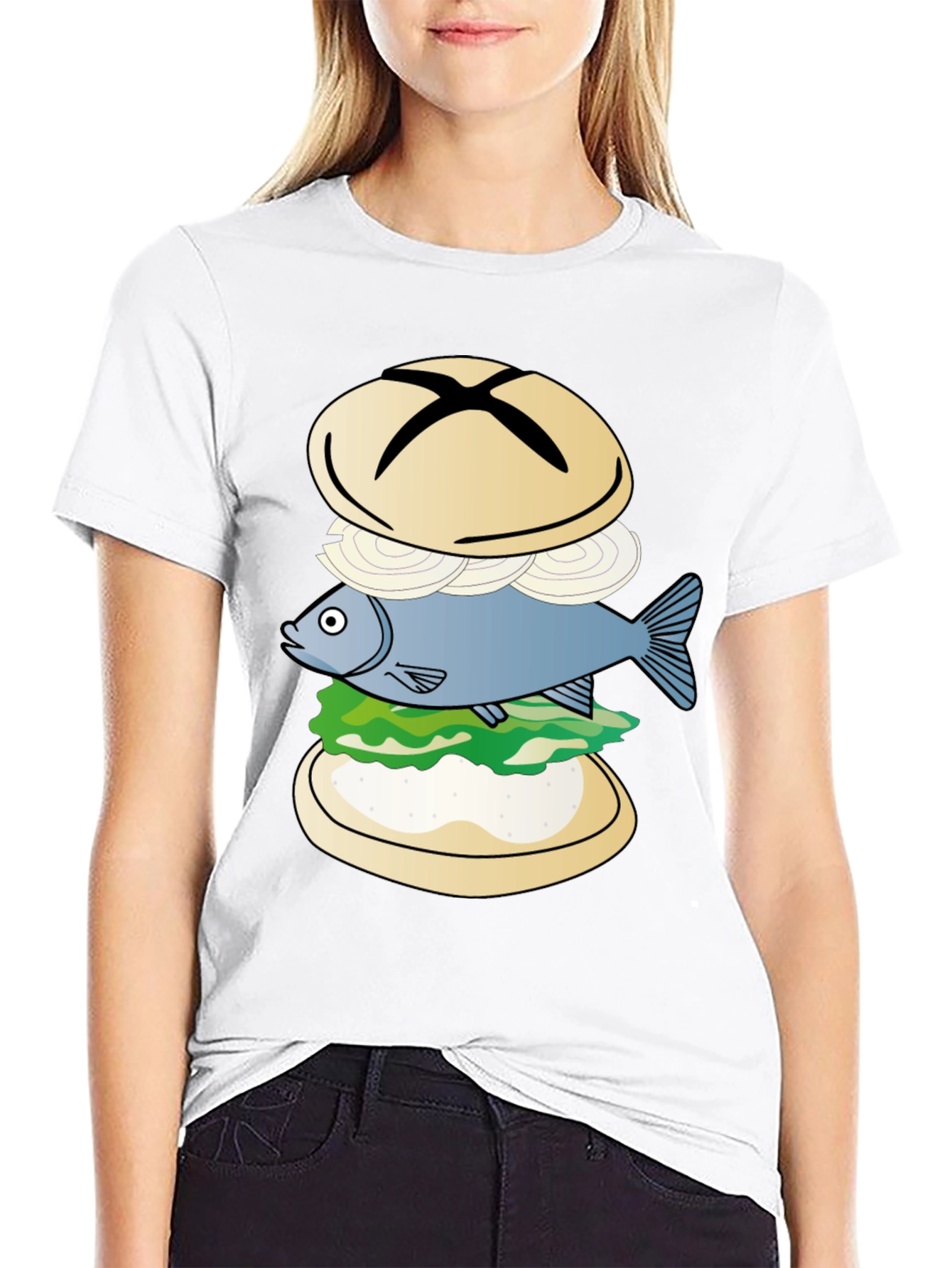 Fish Sandwich Graphic T-Shirt